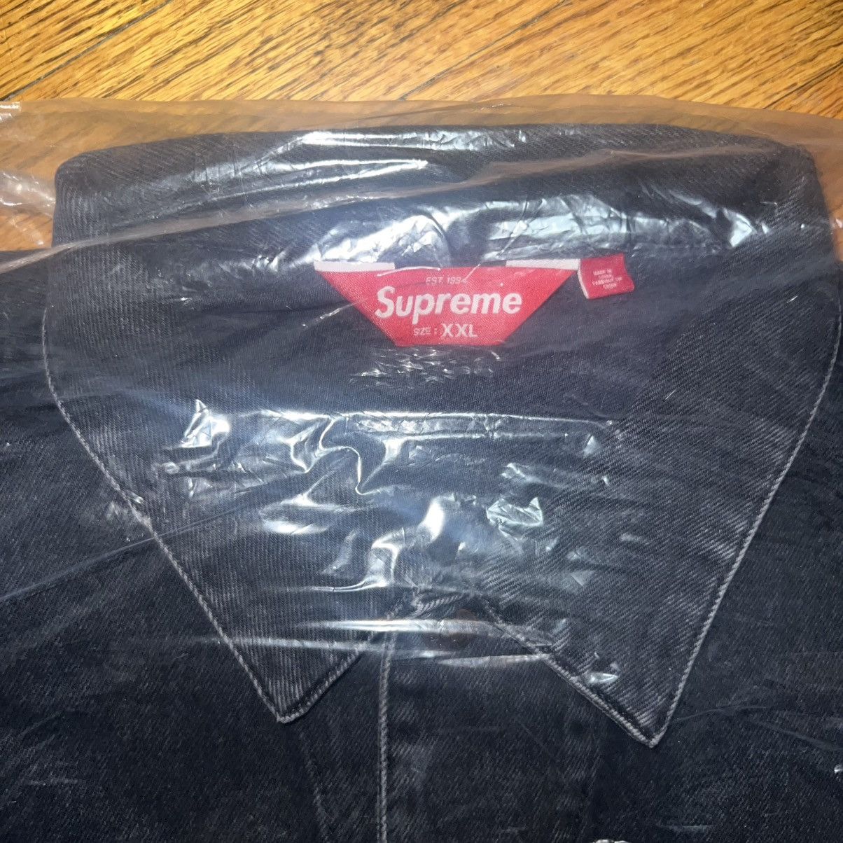 Supreme Supreme Denim Trucker Jacket SS25 Black Size: XXL Size US XXL / EU 58 / 5 - 3 Thumbnail