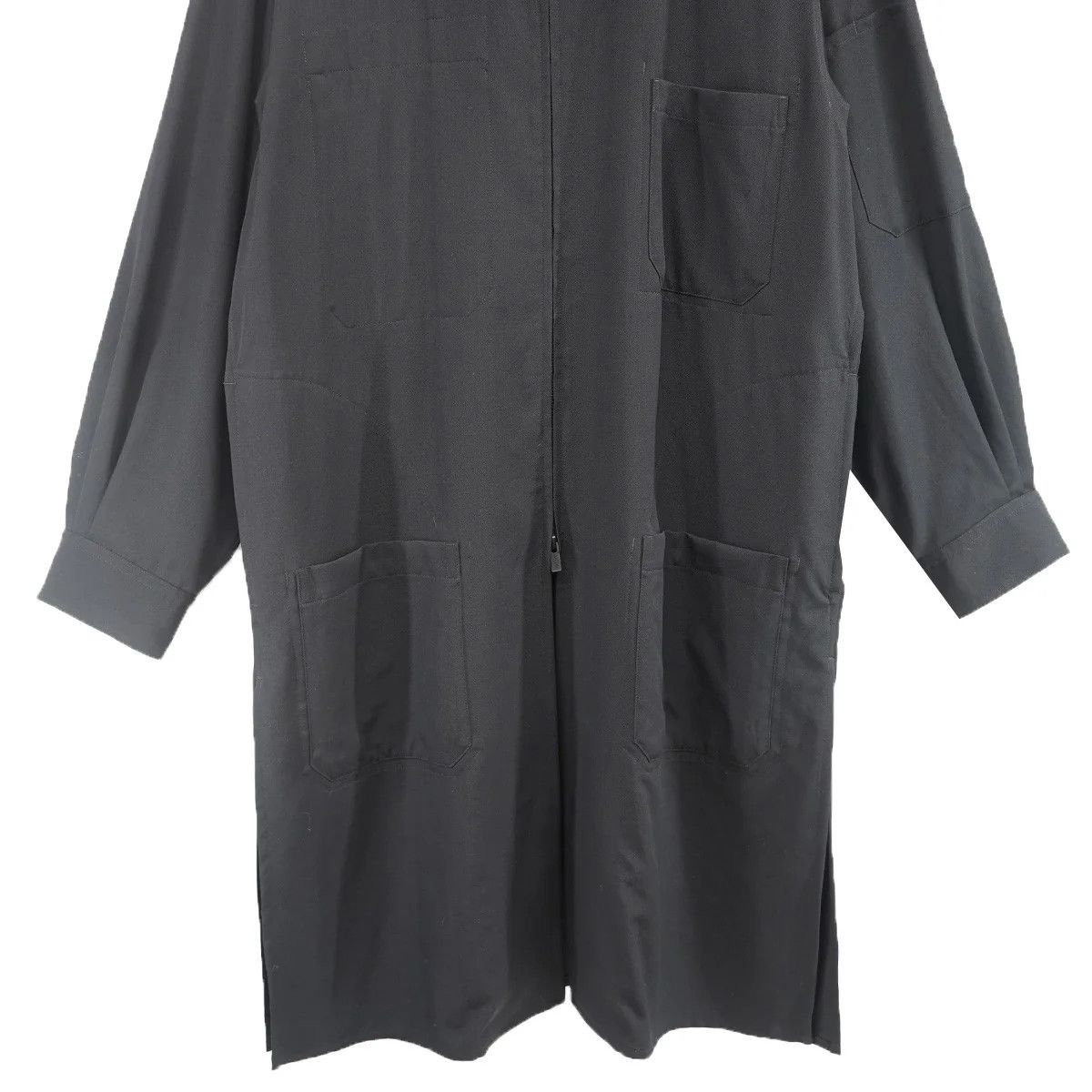 Yohji Yamamoto Yohji Yamamoto pour homme 19AW Blouse Double Zip Logo Shirt Size US L / EU 52-54 / 3 - 3 Thumbnail