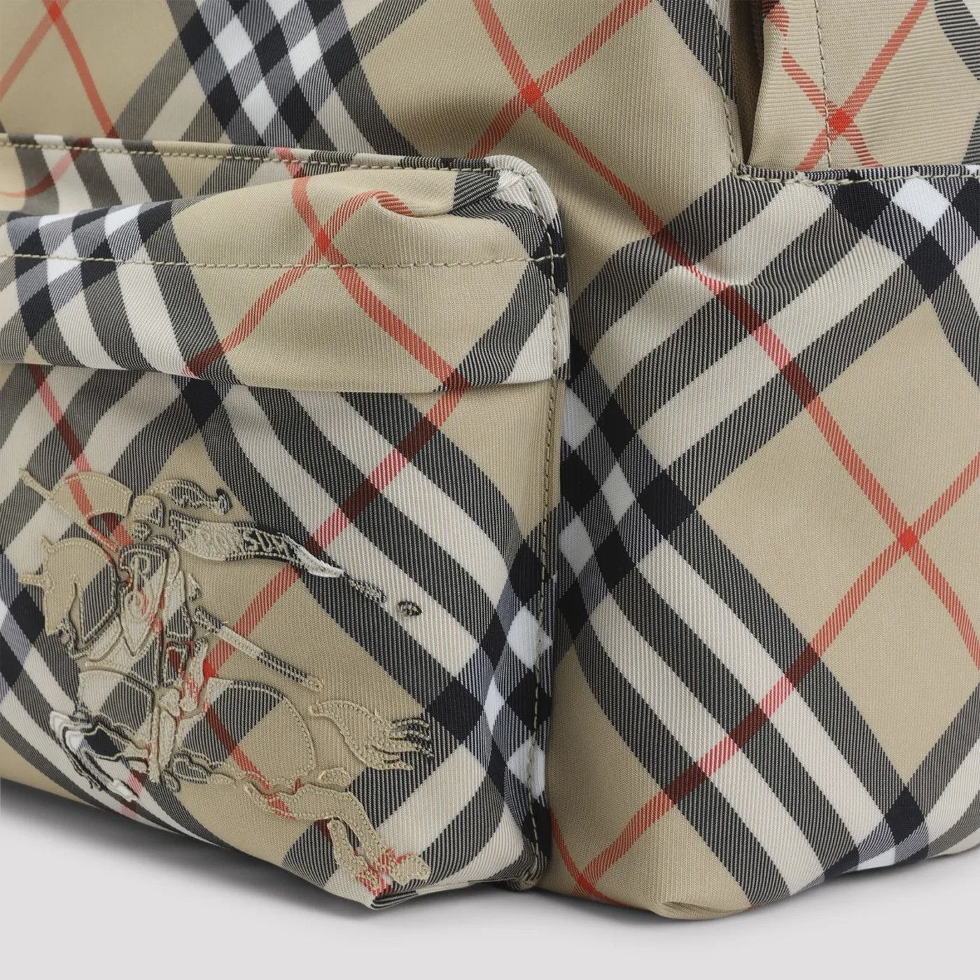 Burberry BURBERRY Check Sand Beige Backpack New Size ONE SIZE - 4 Thumbnail