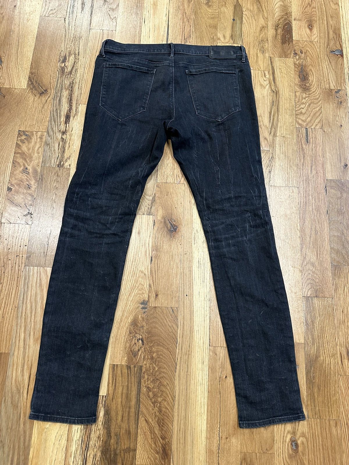 Rta RTA Sinners Plain Black Denim Jeans Sz 36 Size US 36 / EU 52 - 2 Thumbnail