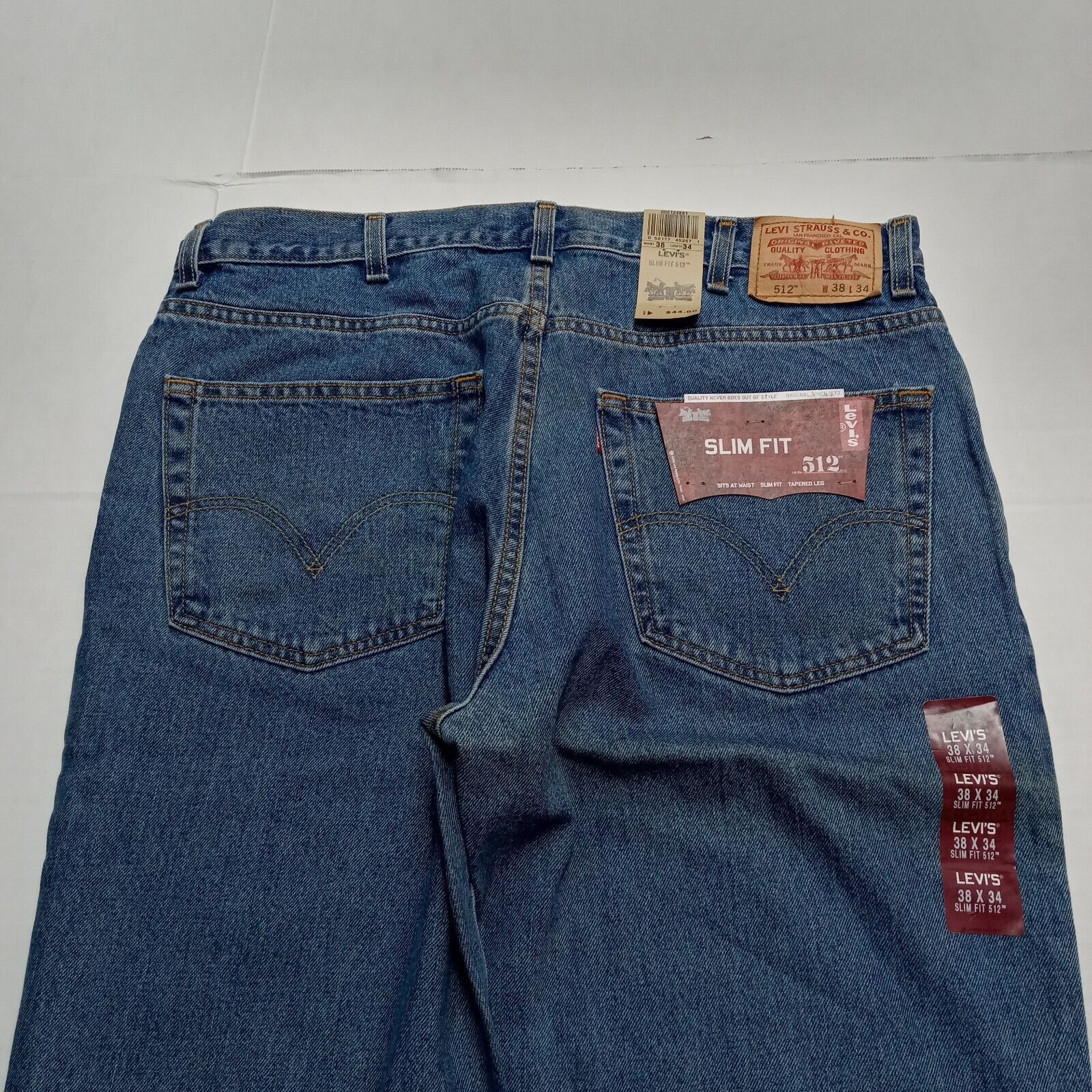 Levi's Levi's 512 Men's Blue Slim Tapered Fit Jeans Size 38x34 NWT Size US 38 / EU 54 - 8 Thumbnail