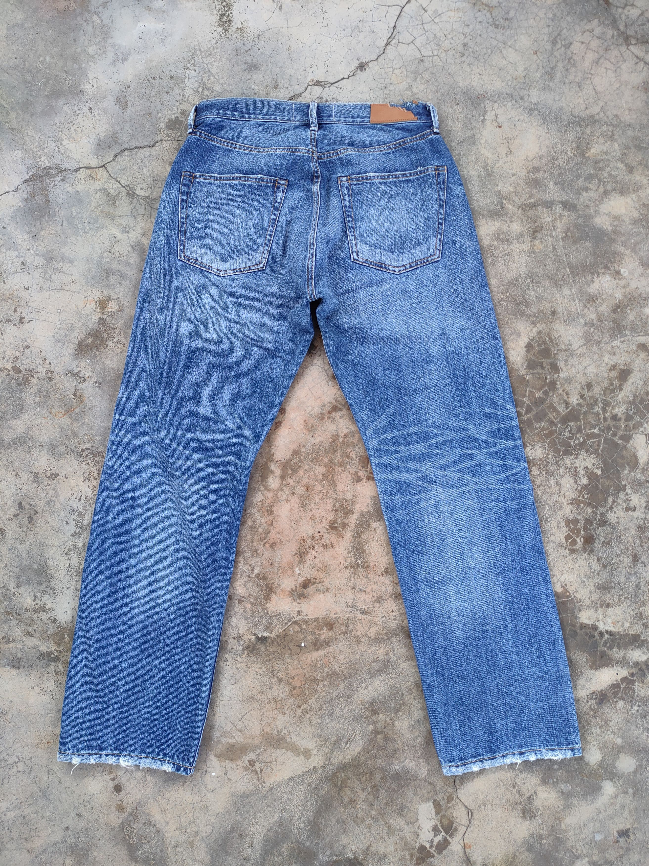VINTAGE & RC FADED RIPPED JEANS DENIM PANTS