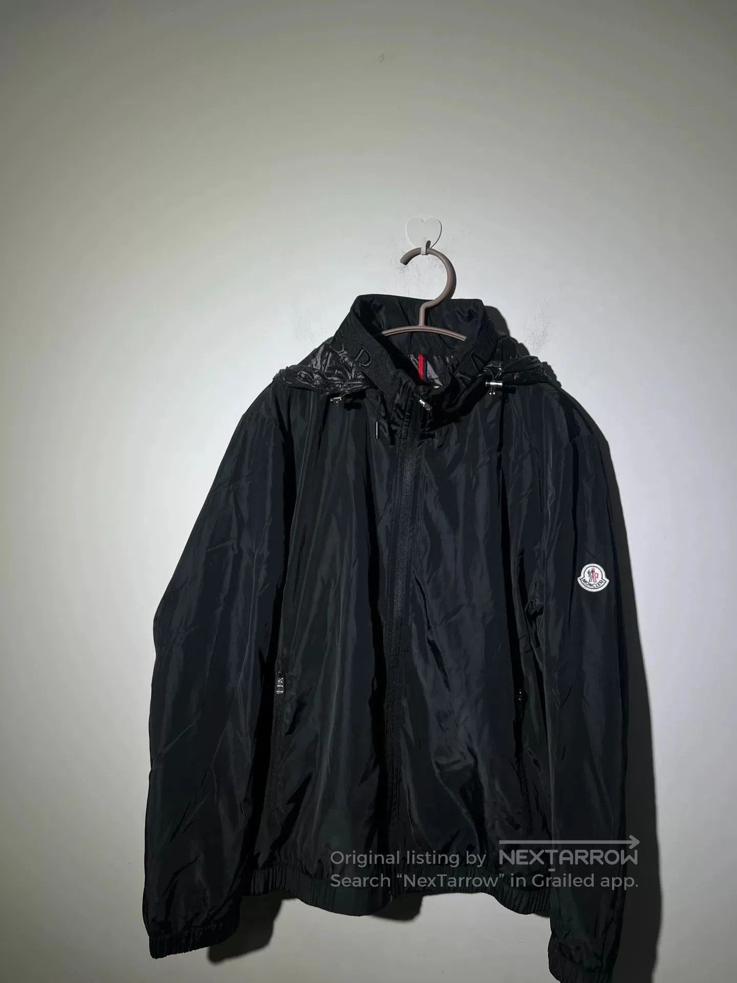Moncler Moncler Men's Black Jacket with Hidden Hood. Size US L / EU 52-54 / 3 - 5 Thumbnail