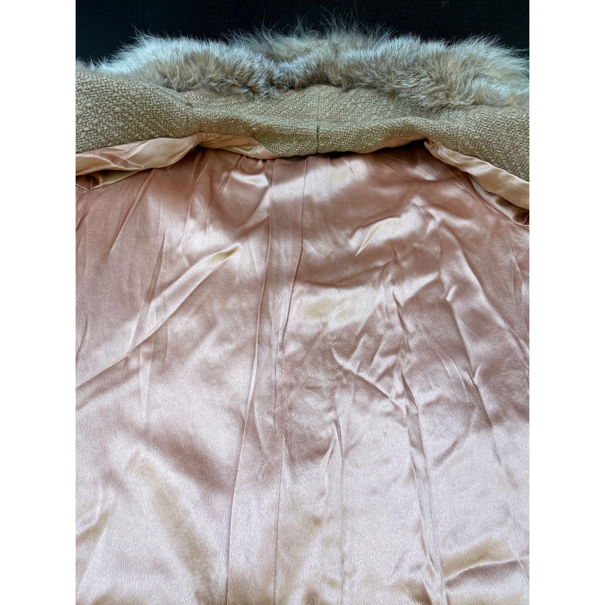 Other Vintage Union Made ILGWU Women's Tan Faux Fur/Wool Coat Size Size S / US 4 / IT 40 - 6 Thumbnail