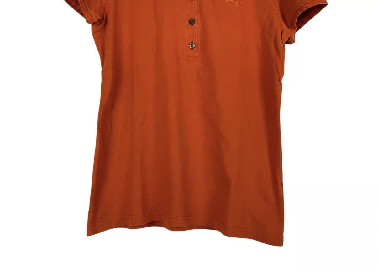 Burberry Burberry Orange Equestrian Knight Embroidered Polo Shirt J31 Size US M / EU 48-50 / 2 - 4 Thumbnail