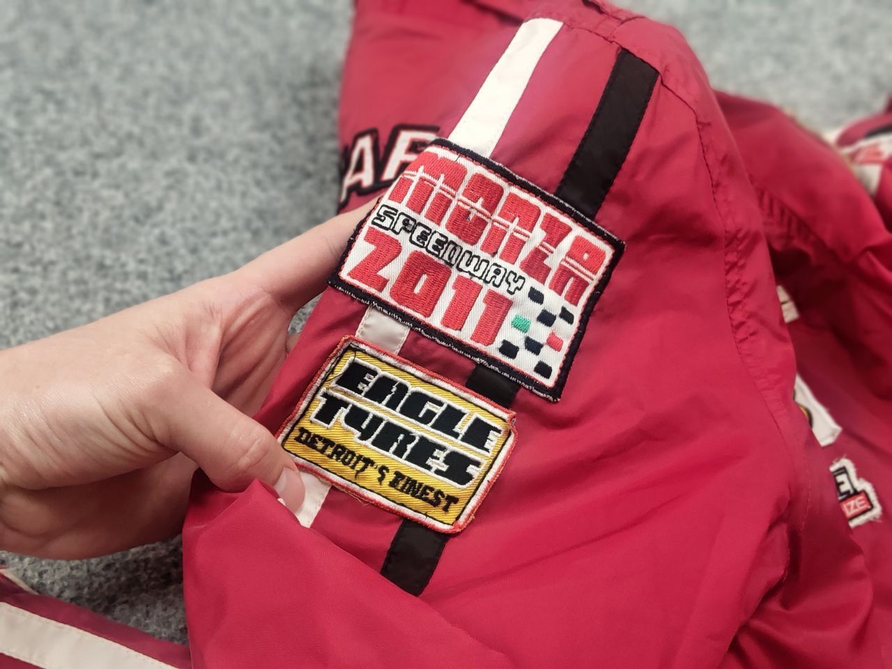 Vintage Morris Jeans Division Logo racing nascar Jacket Y2K