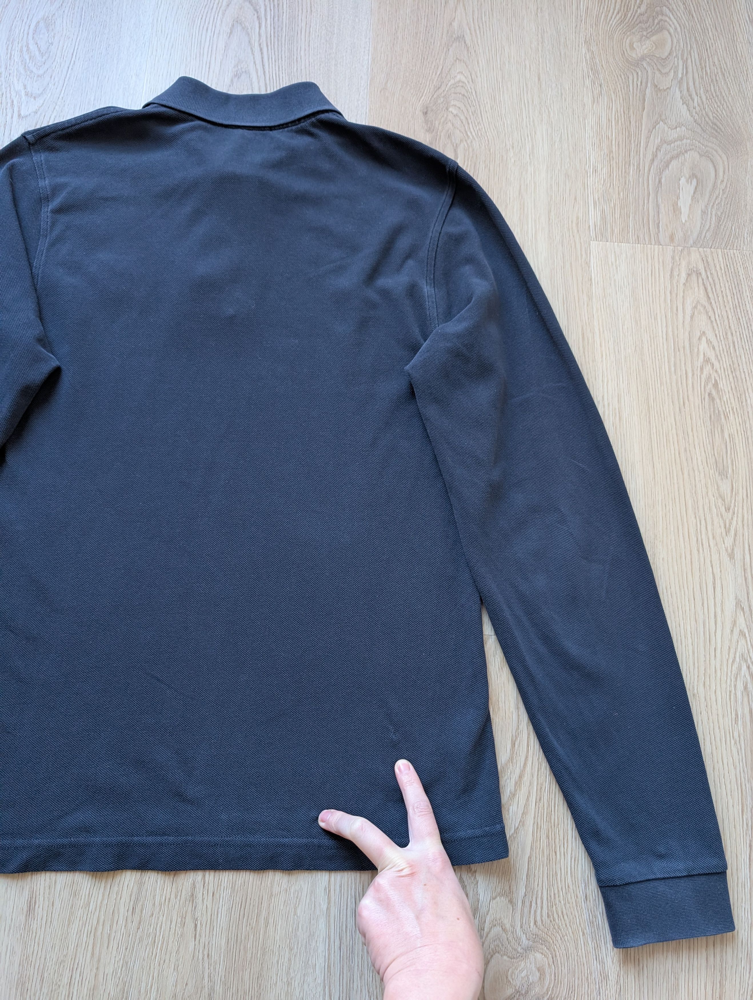 Burberry Burberry London Long Sleeve Polo Shirt Navy Cotton Size US M / EU 48-50 / 2 - 12 Thumbnail