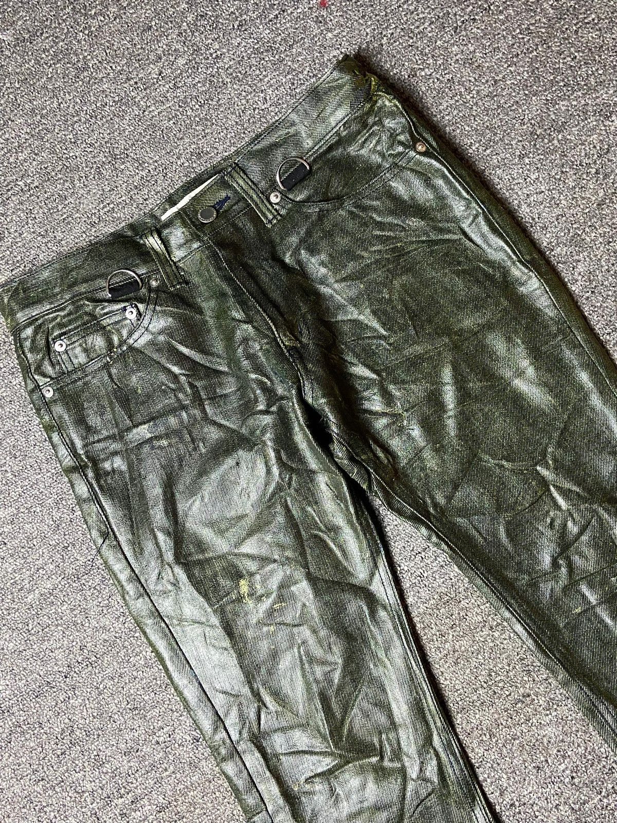 JOHN LAWRENCE SULLIVAN × Leather × Vintage John Lawrence Sullivan Cotton Leather Pants (121) Size US 30 / EU 46 - 10 Thumbnail