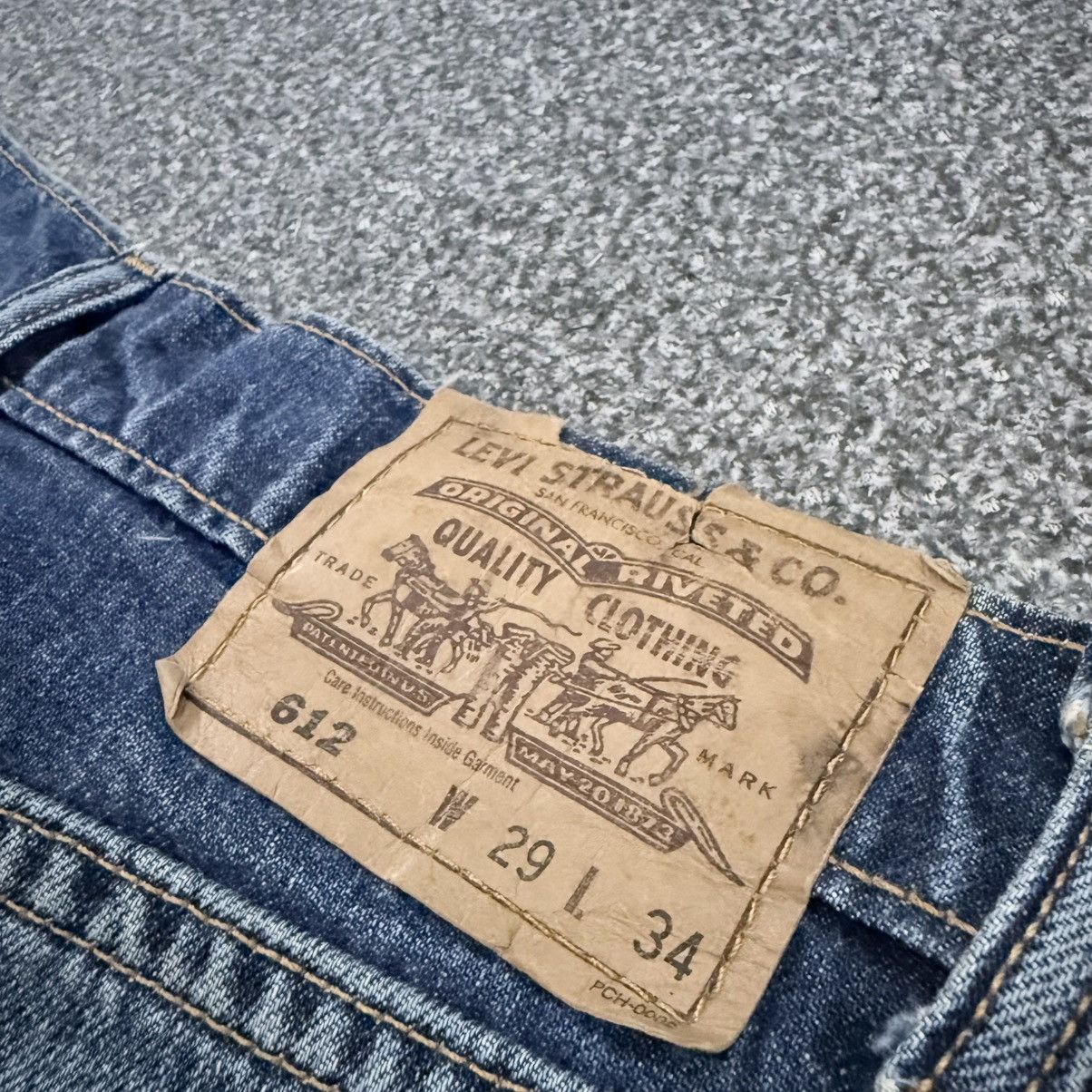 Engineered Garments × Levi's Vintage 90s Levis 612 Orange Tab Distressed Denim Size US 29 - 9 Thumbnail