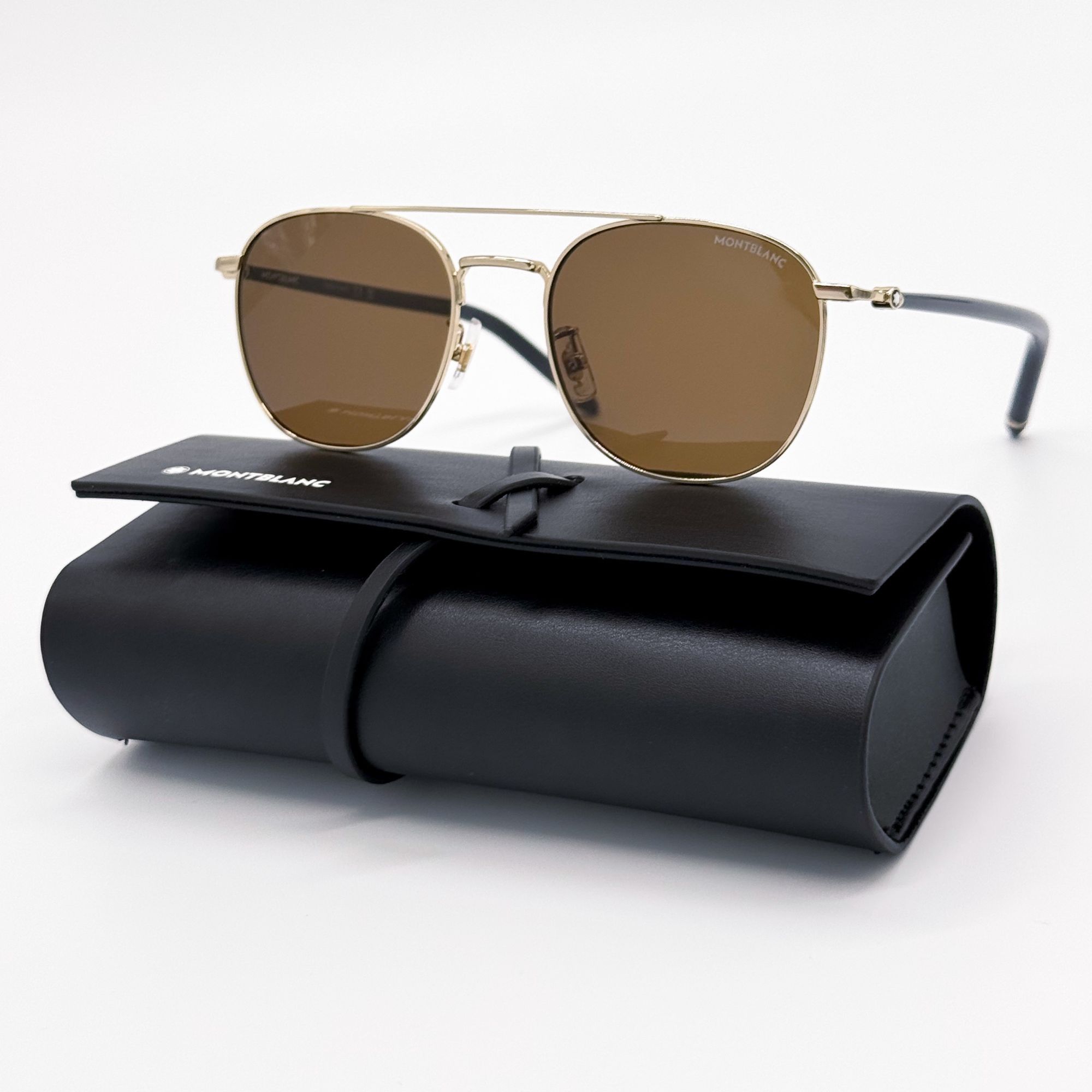 NEW MONTBLANC SUNGLASSES MEN BLACK/BROWN MB0271S 004 EYEWEAR