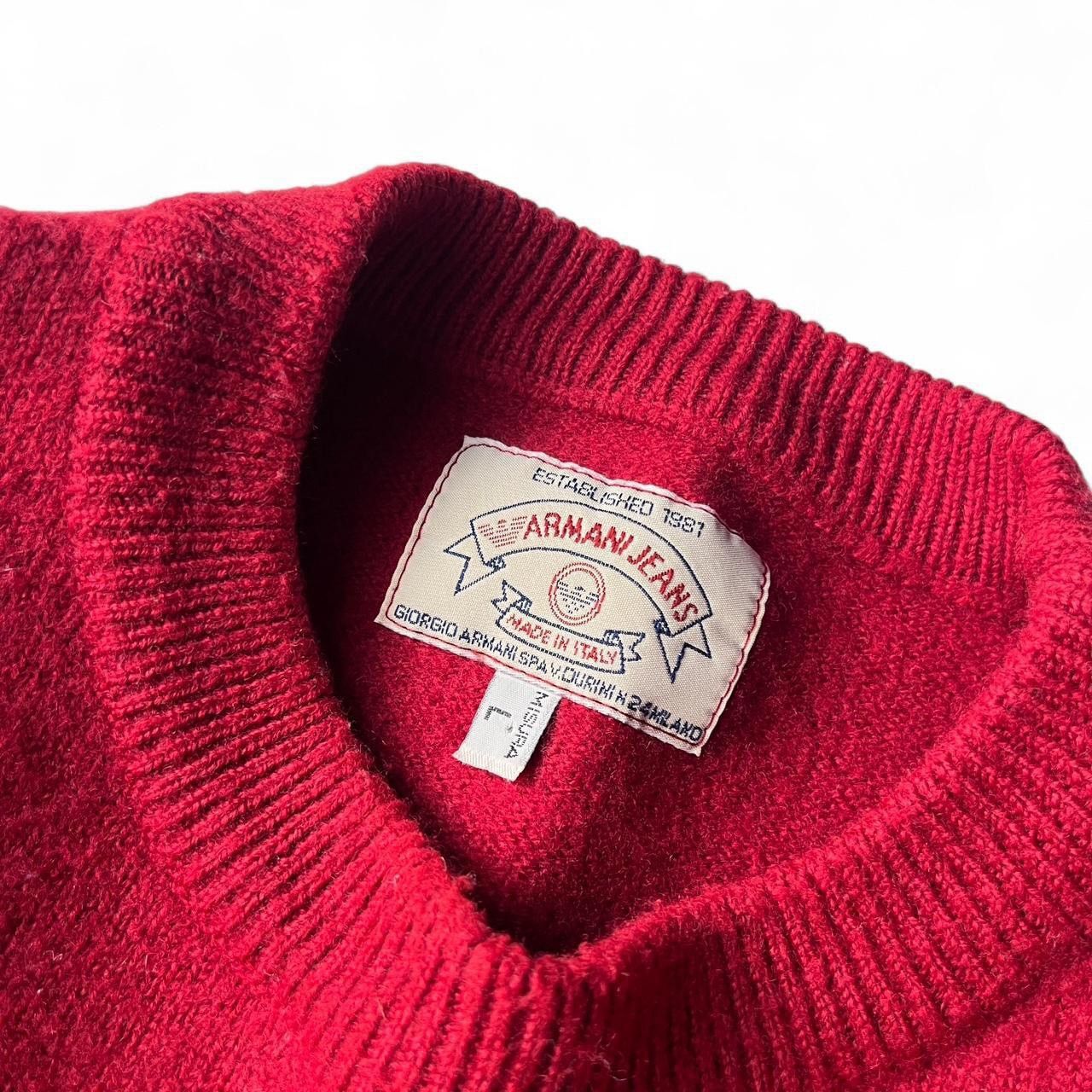 Giorgio Armani 🫶💫1990S ARMANI JEANS WOOL SWEATER VINTAGE LUXURY Size US XS / EU 42 / 0 - 5 Thumbnail