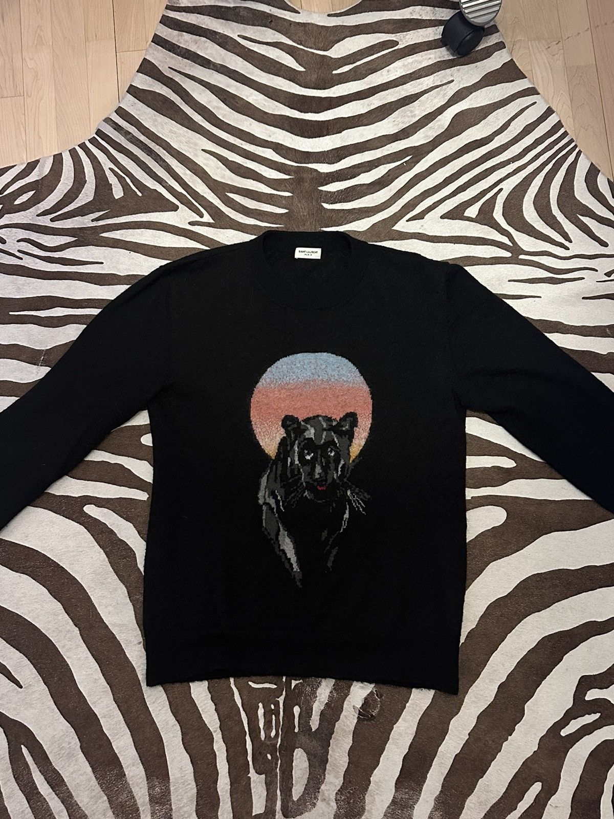 Saint Laurent Paris Saint Laurent Panther Sweater Grailed