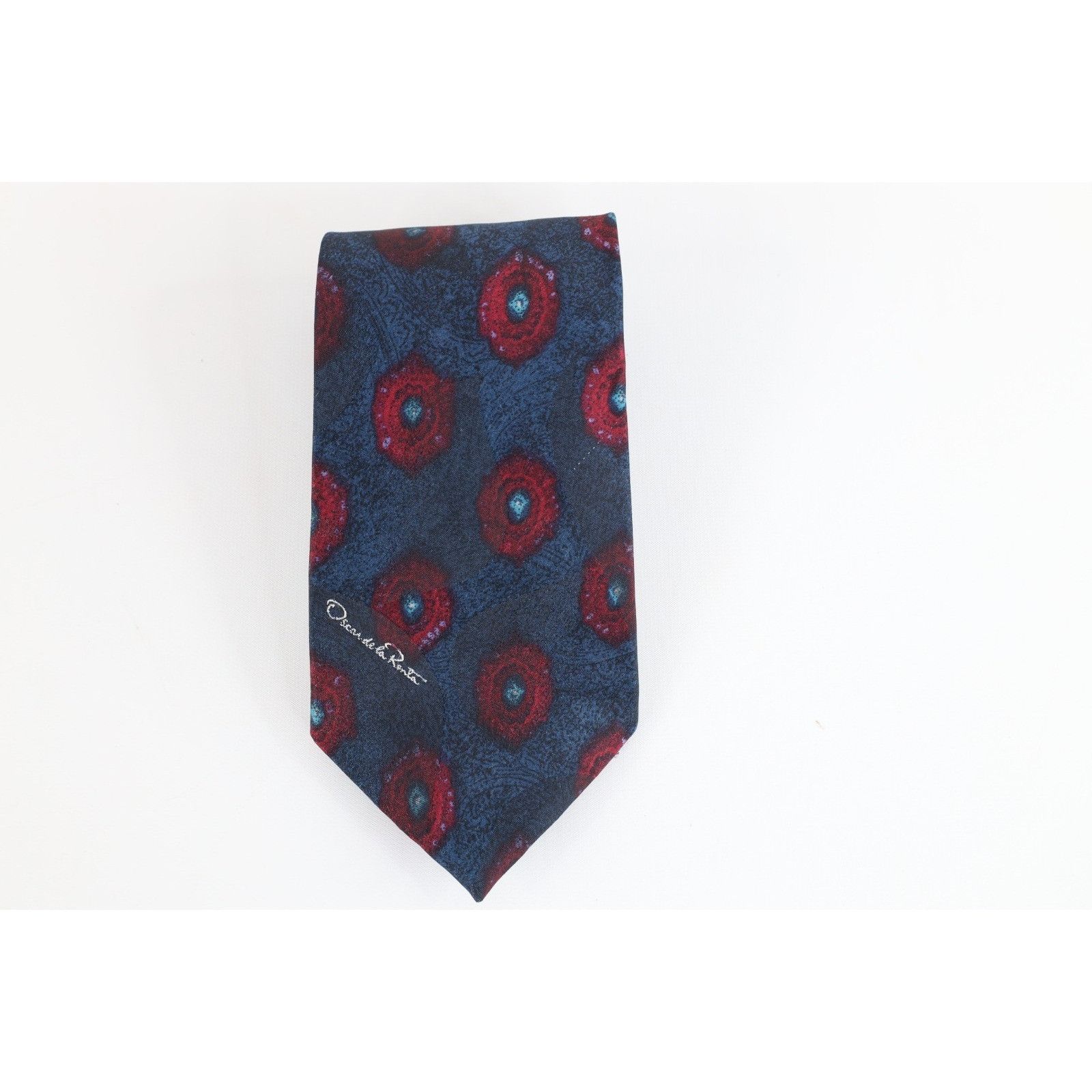 Vintage Vintage 80s 90s Streetwear Geometric Circle Neck Tie Wedding Size ONE SIZE - 1 Thumbnail