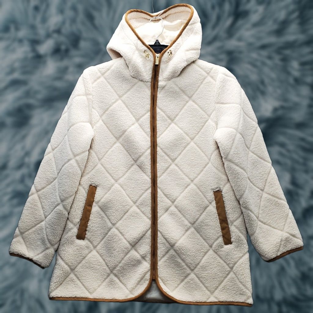 Jones New York Jones New York Diamond Sherpa Jacket Womens Size M Size M / US 6-8 / IT 42-44 - 1 Thumbnail