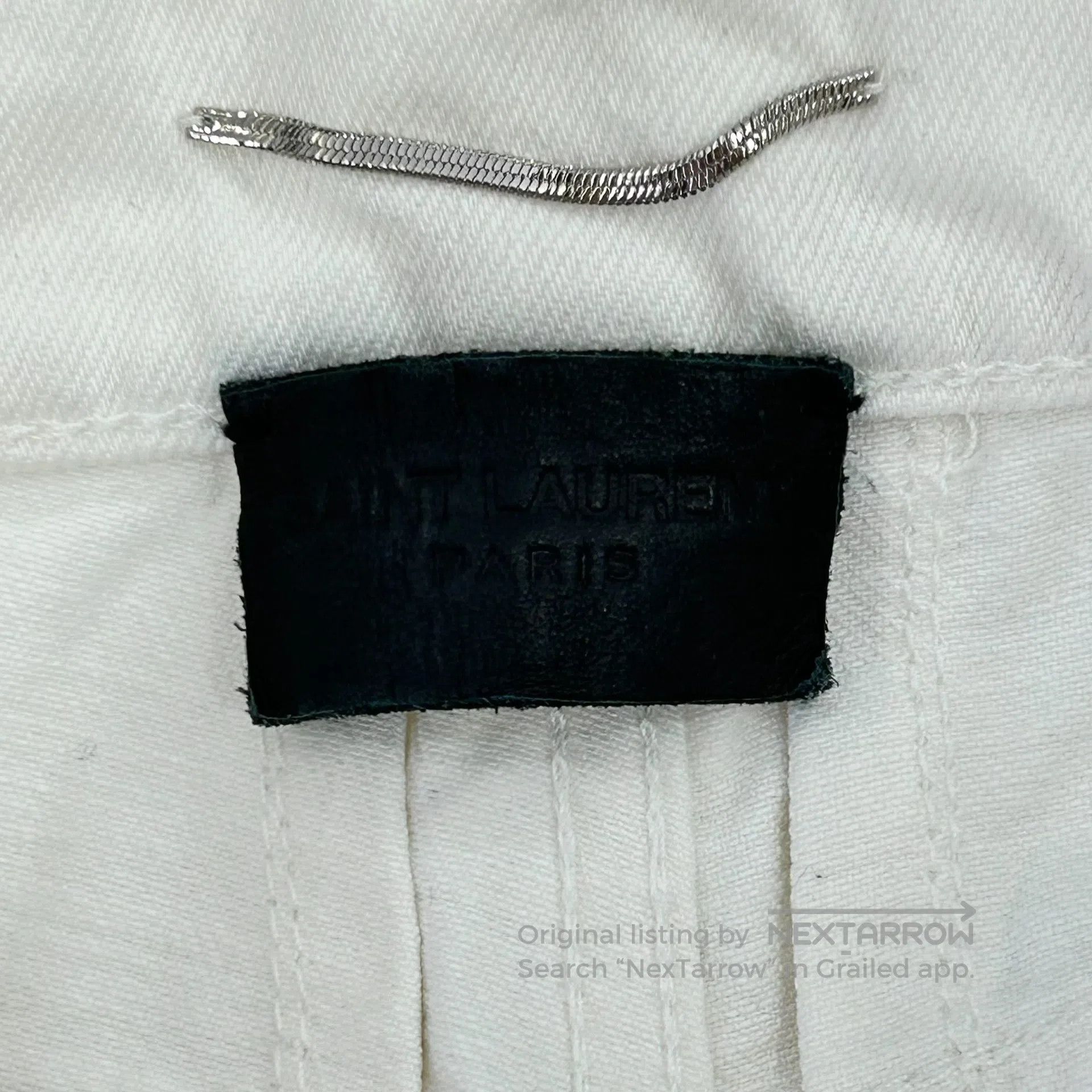 Saint Laurent Paris Saint Laurent Paris White denim jeans with holes Size 30" / US 8 / IT 44 - 3 Thumbnail