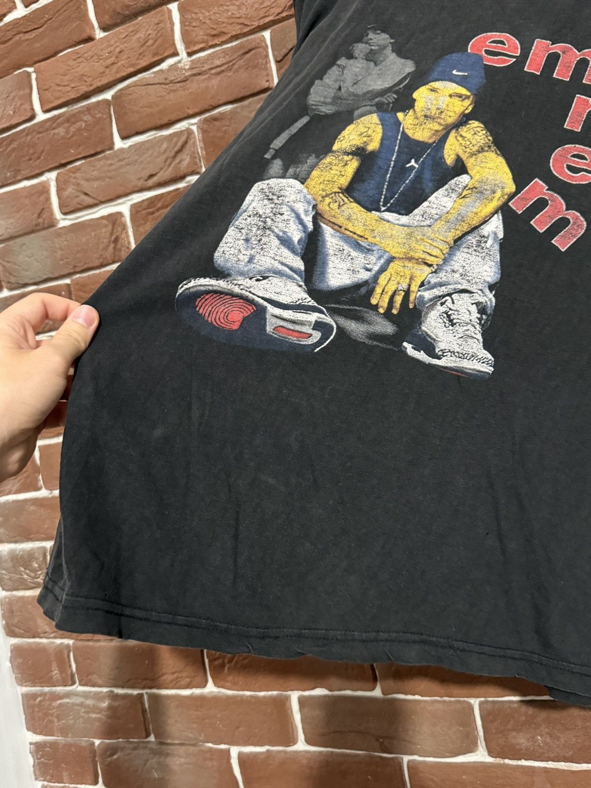 Eminem Vintage Eminem Rap Band 00s Y2K Tee Rare Print Streetwear Size US L / EU 52-54 / 3 - 4 Thumbnail