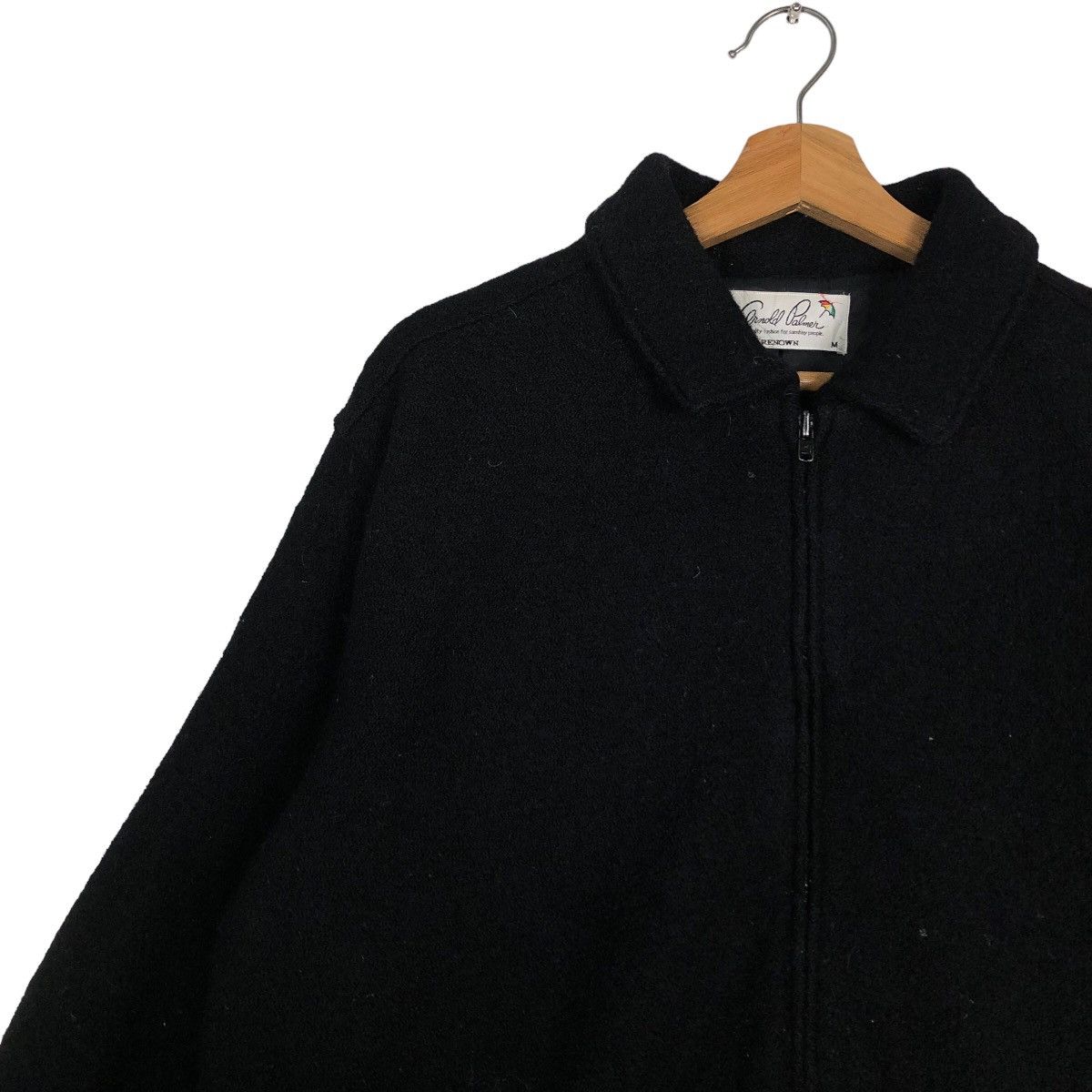 Japanese Brand 🔥90’s Vintage Wool Herringbone Bomber Jacket Arnold Palmer Size US M / EU 48-50 / 2 - 5 Thumbnail