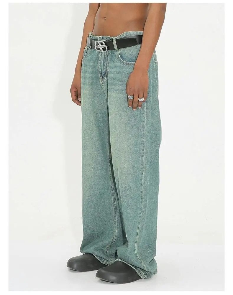 Japanese Brand × Jean Green Carpenter Baggy Denim Jeans Size US 32 / EU 48 - 1 Thumbnail
