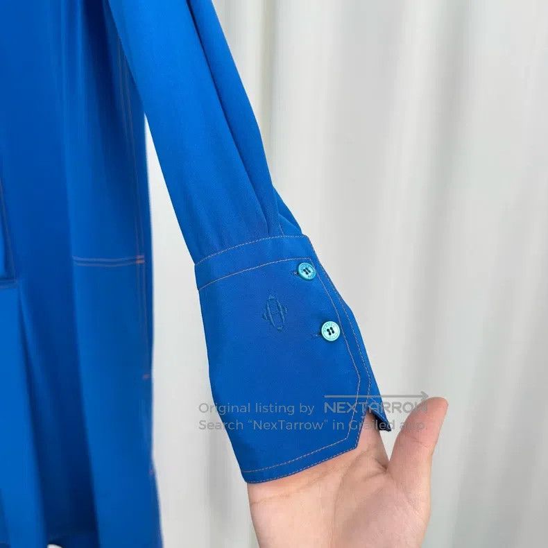 Hermes Hermes Sleeve H Embroidered Silk Dress Size XS / US 0-2 / IT 36-38 - 5 Thumbnail