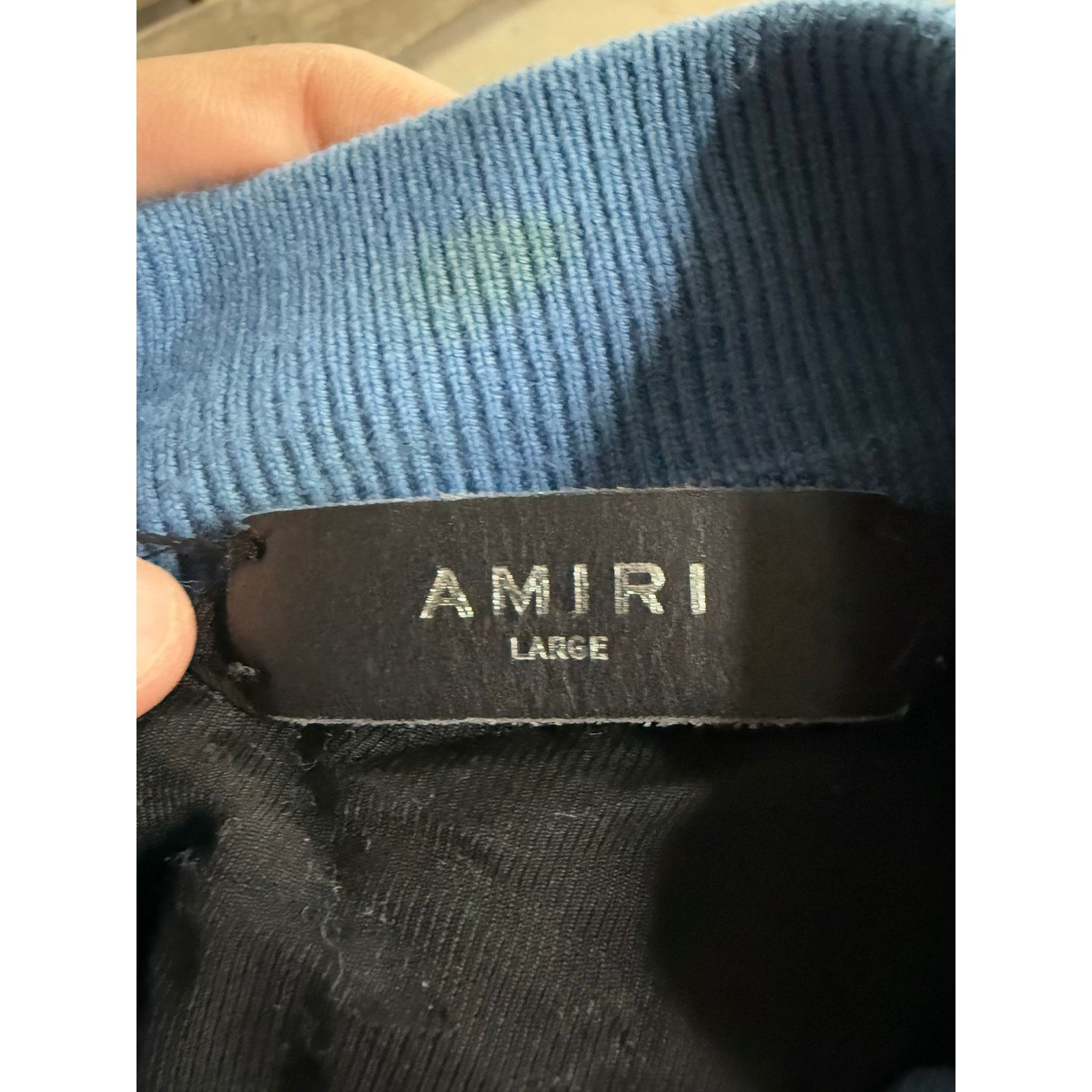 Amiri Amiri Varsity Jacket Baby Blue White Used Large (Fits Small) Size S / US 4 / IT 40 - 3 Thumbnail