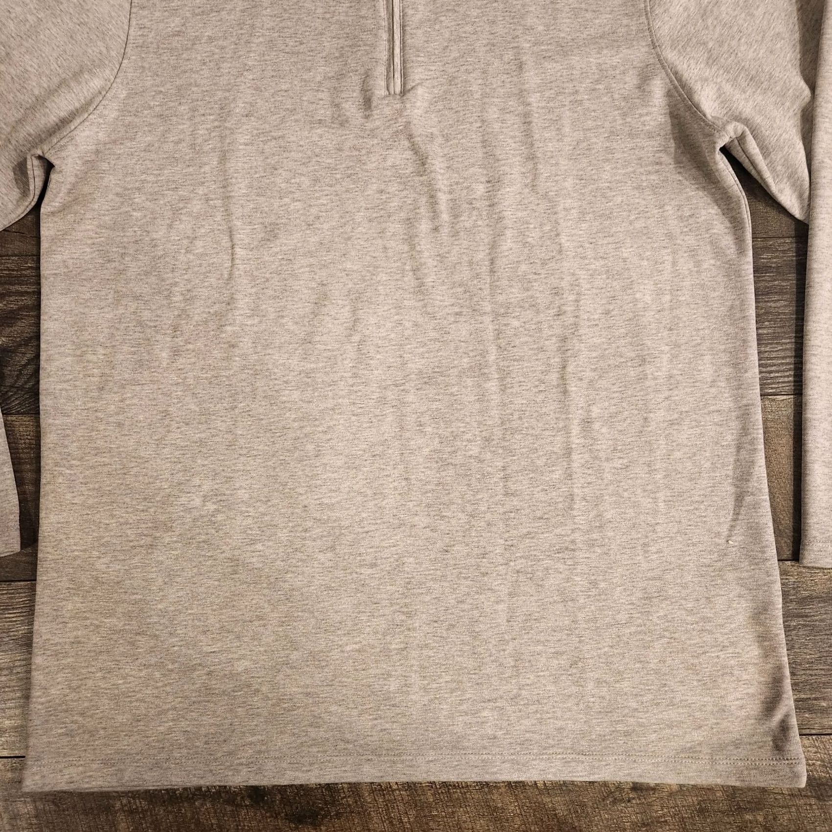 Mizzen+Main Mizzen+Main KPI Quarter Zip Mens Large Heather Gray Silver New with Tags Size US L / EU 52-54 / 3 - 2 Thumbnail