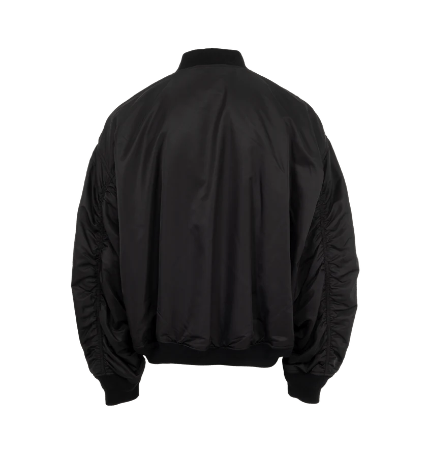 Balenciaga o1h1sh11224 Varsity Jacket in Black Size US L / EU 52-54 / 3 - 2 Thumbnail