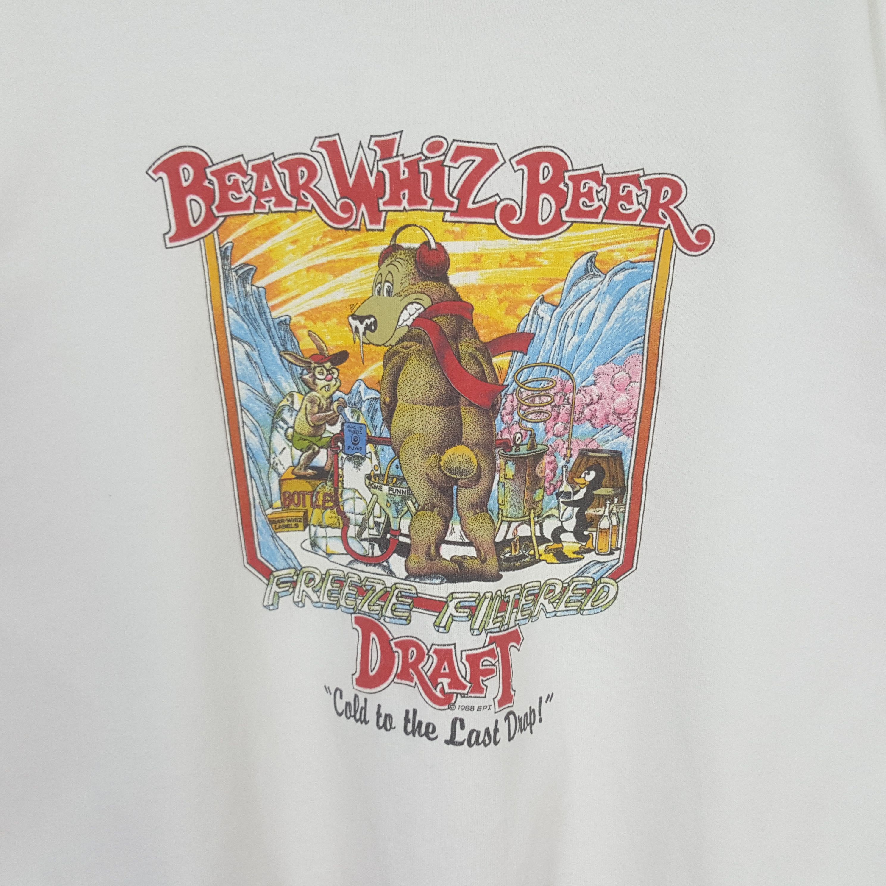 Vintage Vintage 90's Bear Whiz Bear Sweatshirt C306N7 Size US L / EU 52-54 / 3 - 2 Thumbnail
