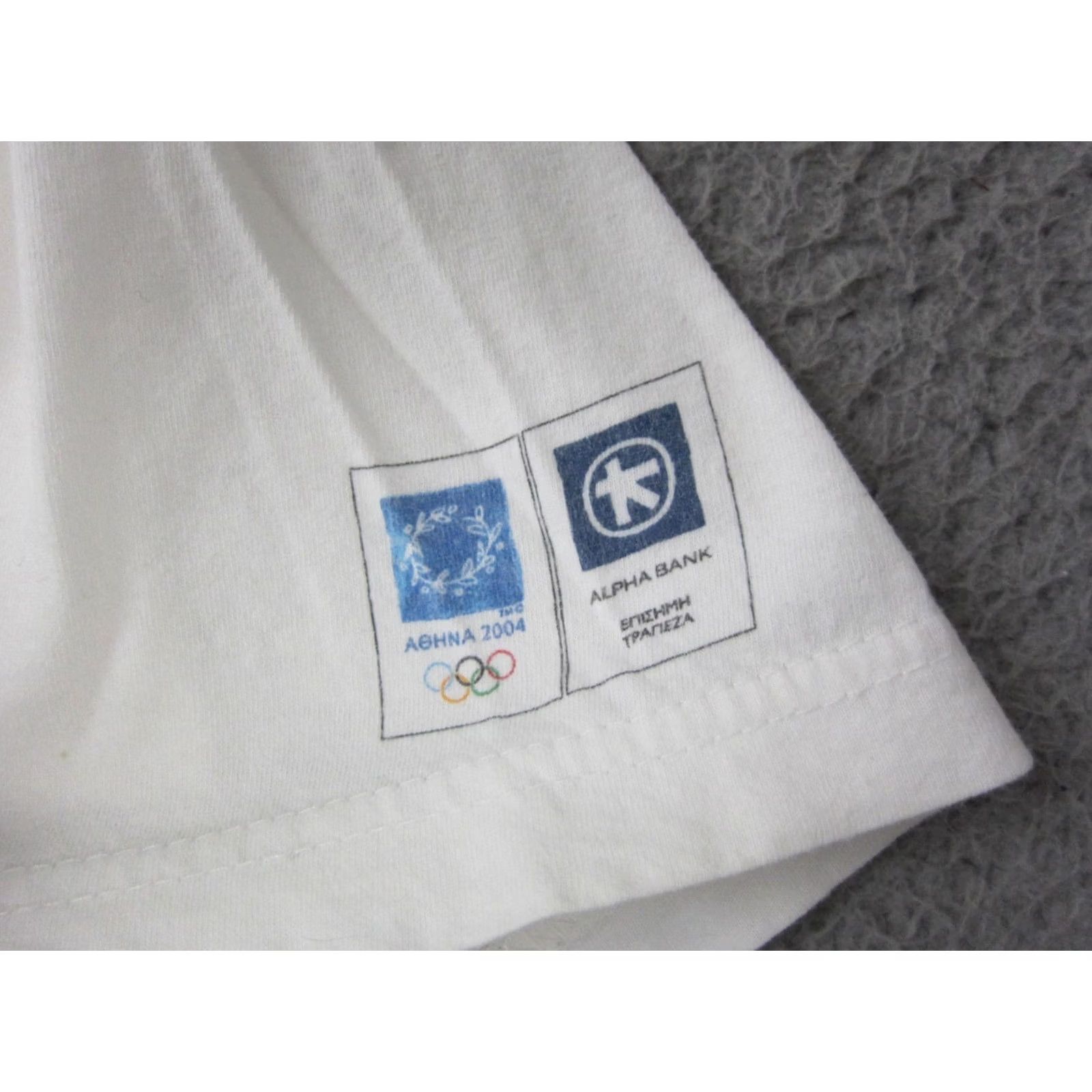 Adidas Vintage Adidas Shirt L Mens White Athens Greece Marathon Alpha Y2K Olympics Size US L / EU 52-54 / 3 - 6 Thumbnail