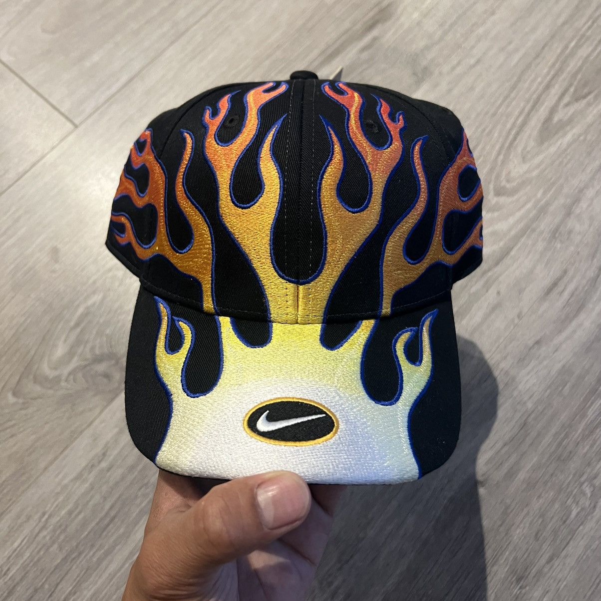 Vintage Vintage Nike flame hat rare Size ONE SIZE - 2 Thumbnail