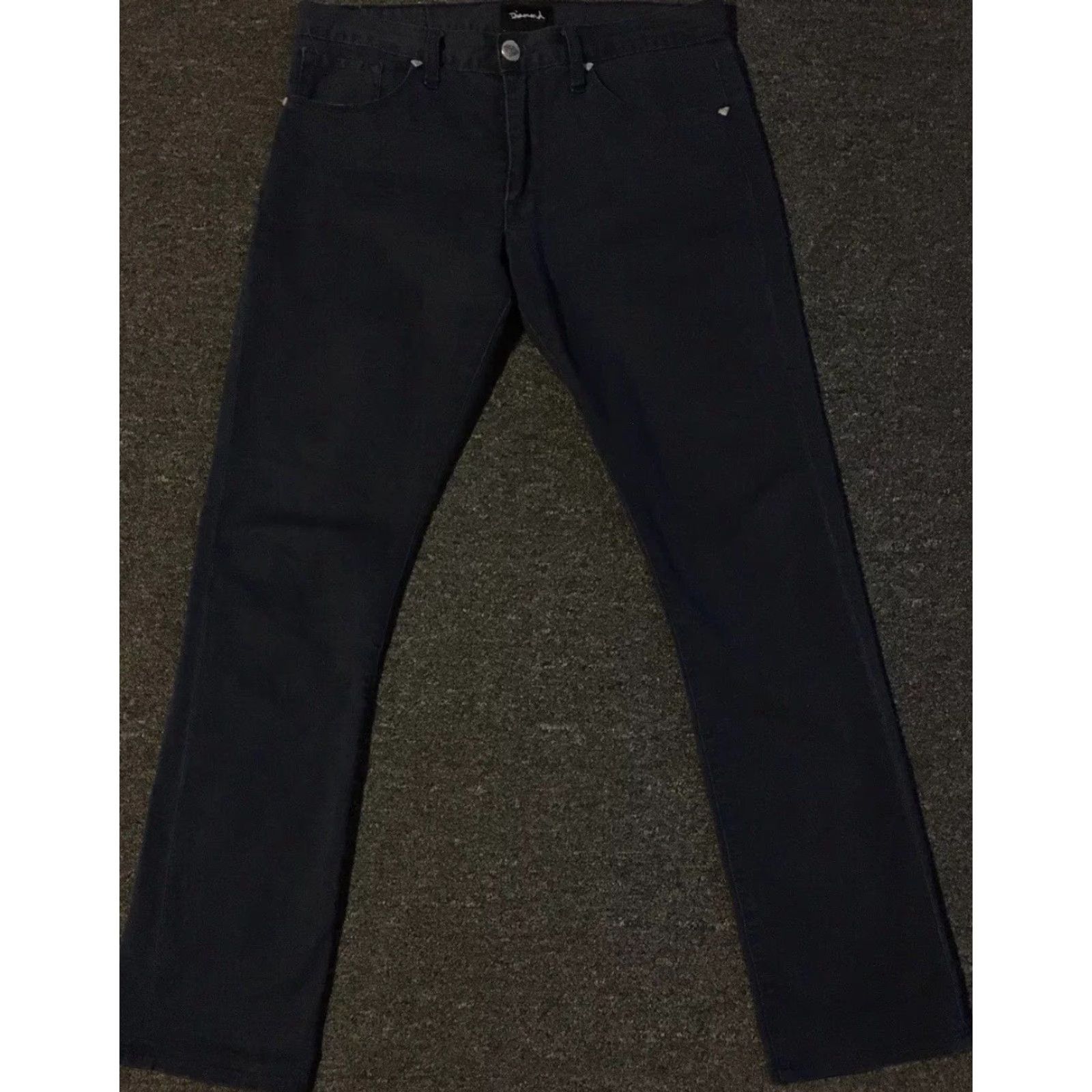 Girl Skateboards VINTAGE Diamond Supply Co Rising Sun Slim Fit Chino Pants 32 Navy Blue Men Slimming 90s Grunge Skateboarding USA Fourstar Chocolate Vtg Y2K? Size US 32 / EU 48 - 3 Thumbnail