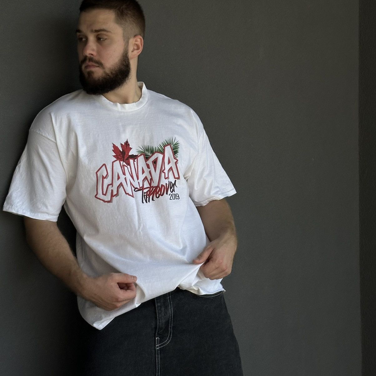 Vintage Vintage Canada🍁 T-shirts Big Logo 00s Y2K Size US XXL / EU 58 / 5 - 2 Thumbnail