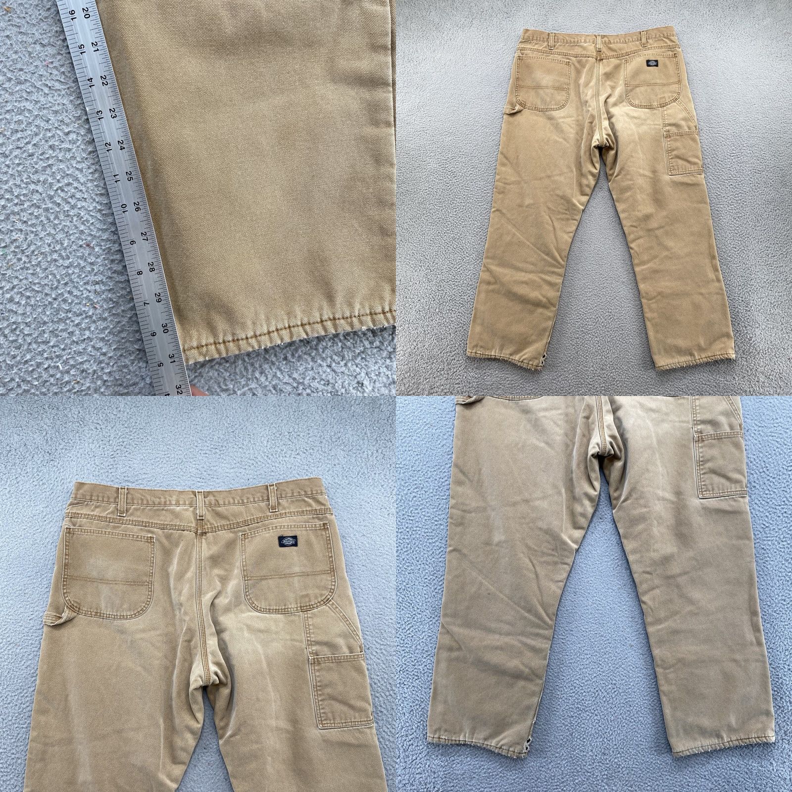 Dickies VINTAGE Dickies Duck Canvas Flannel Lined Carpenter Jeans Pants 42x32 Mens Brown 42 32 Size US 42 / EU 58 - 8 Thumbnail