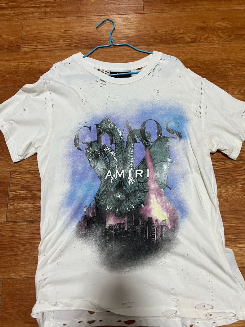 Amiri AMIRI Kidora Monster 21SS Bullet Hole Short Sleeve 2501-Nex Size US XS / EU 42 / 0 - 1 Thumbnail