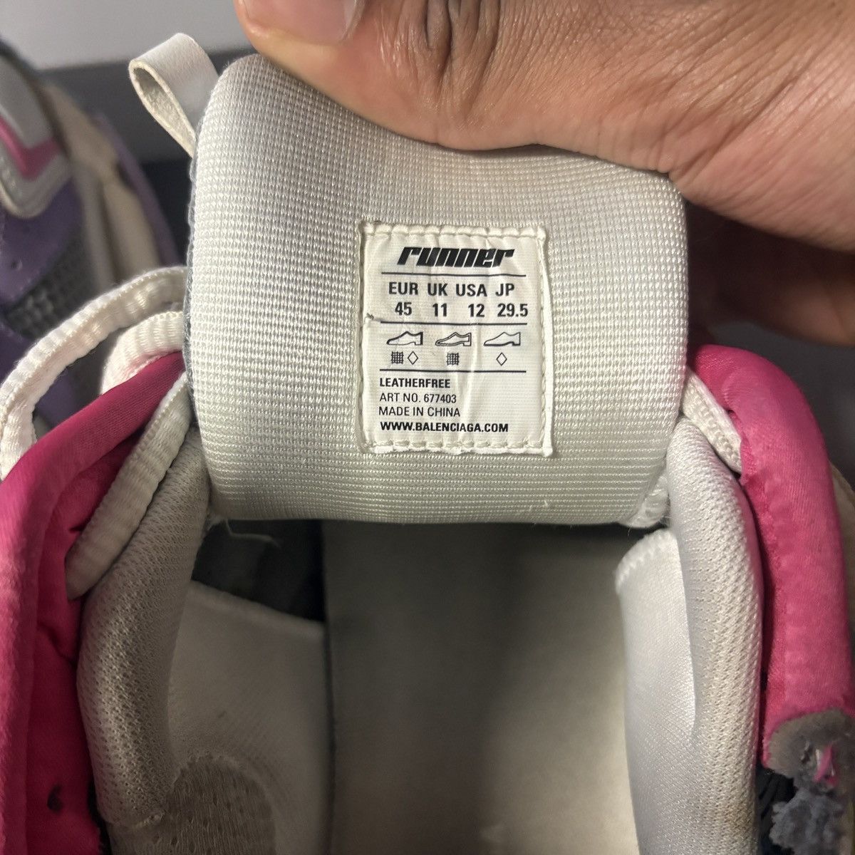 Balenciaga Balenciaga Runner Grey Multi Color Size US 12 / EU 45 - 9 Thumbnail
