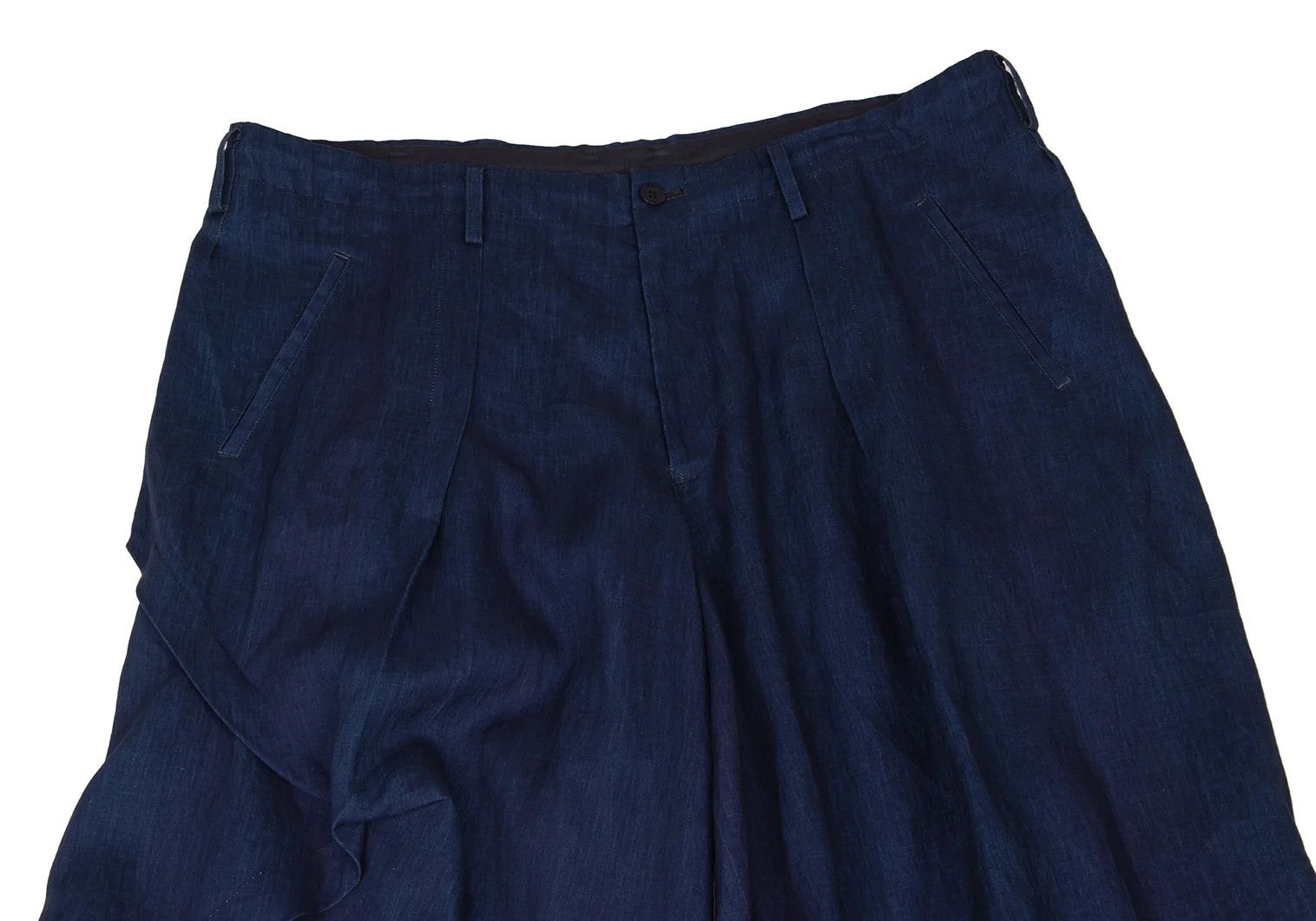 Yohji Yamamoto Yohji Yamamoto Indigo Linen Set-Up Blue 3 Size US 34 / EU 50 - 13 Thumbnail