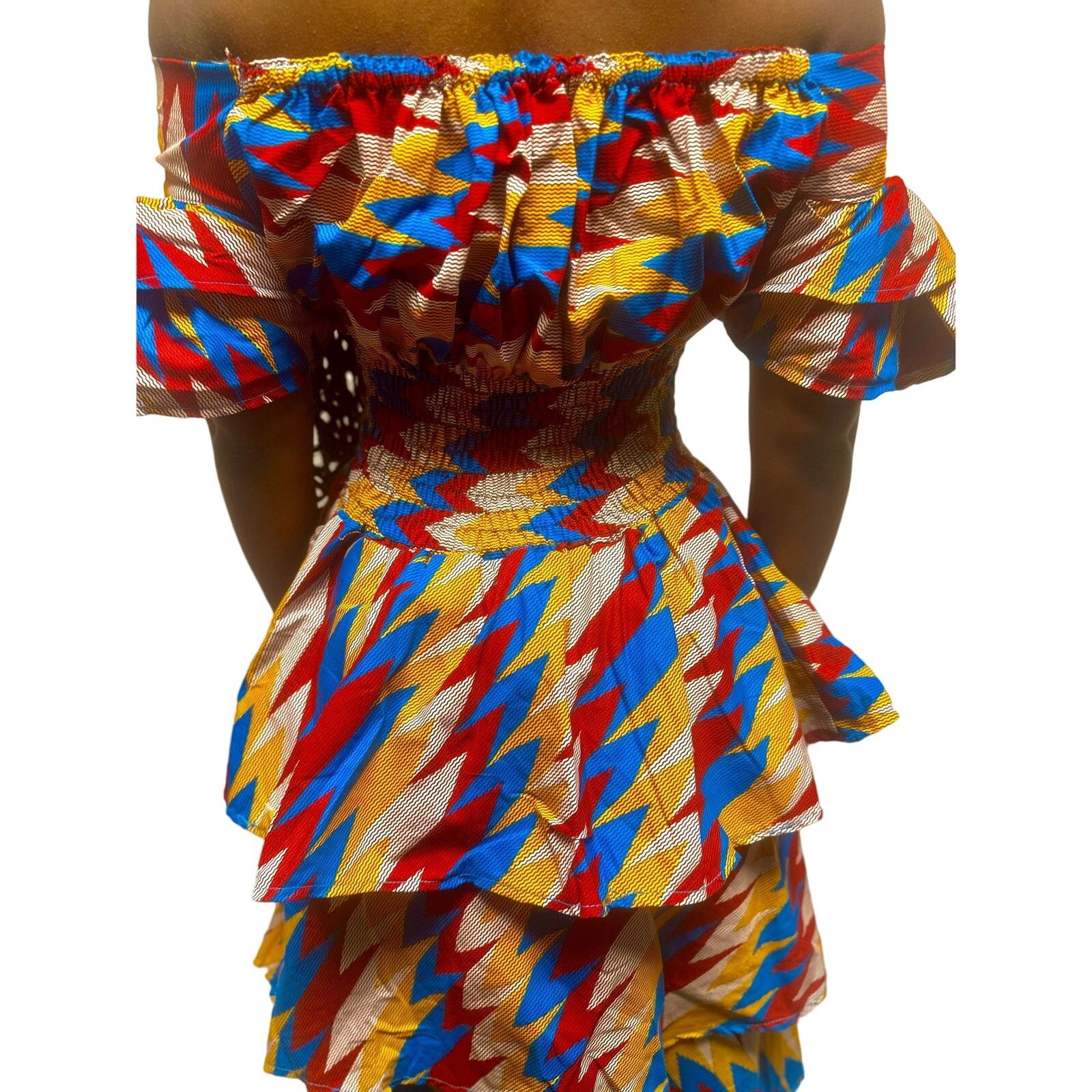 Other Beautiful African print flowy shoulderless dress Size M / US 6-8 / IT 42-44 - 4 Thumbnail