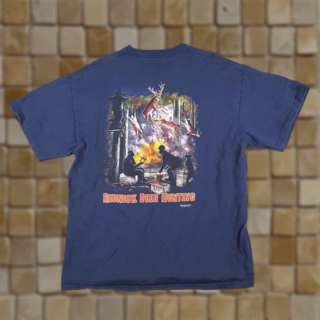 Delta VINTAGE Delta Deer Hunting T-Shirt Mens L Red Neck Sportsman Retro 90s Hunter Birthday Gift Shirt Size US L / EU 52-54 / 3 - 1 Thumbnail