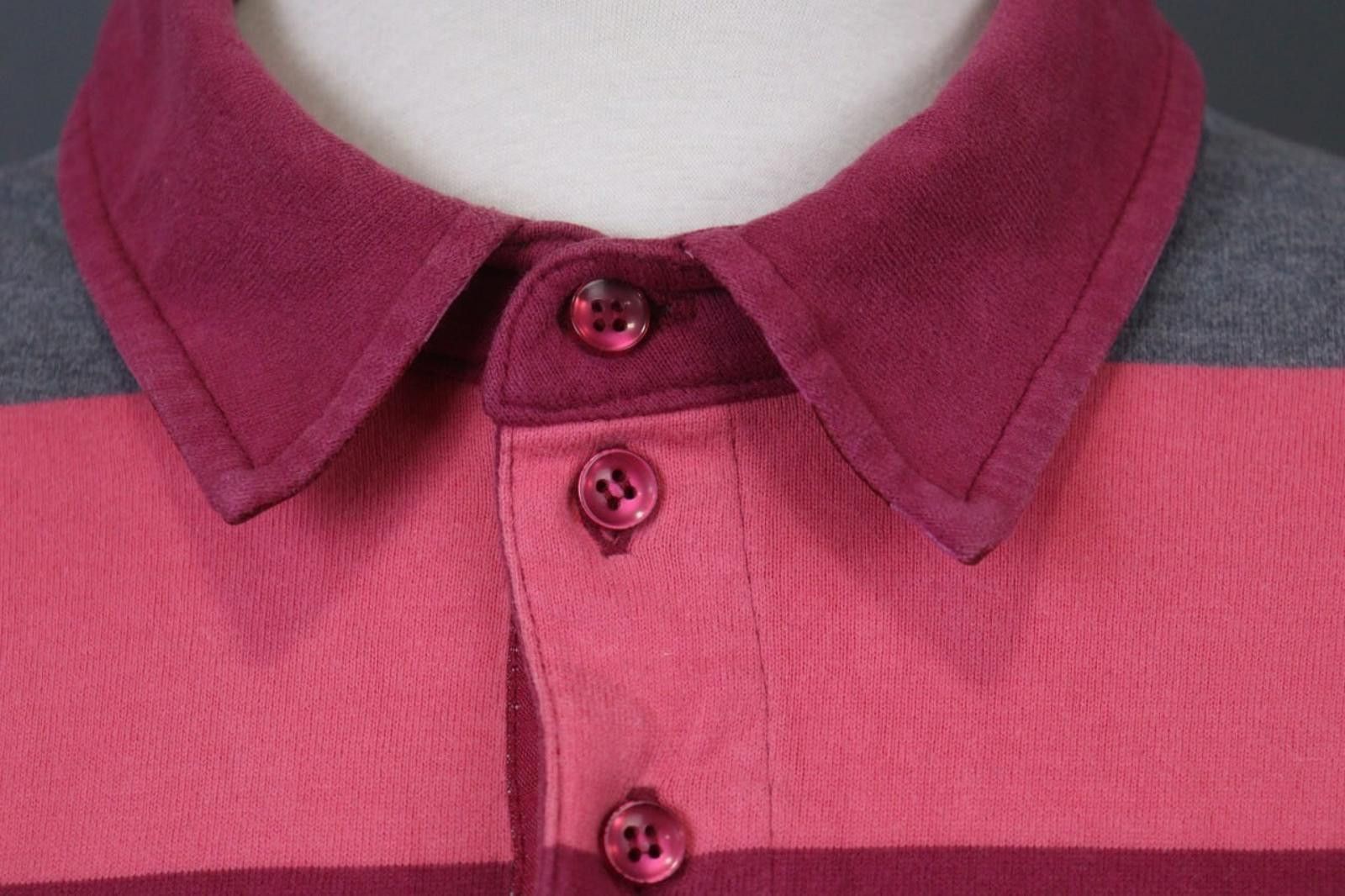 Saint James Saint James Multi Striped Cotton Collared Polo Shirt Size 38 Size US M / EU 48-50 / 2 - 6 Thumbnail