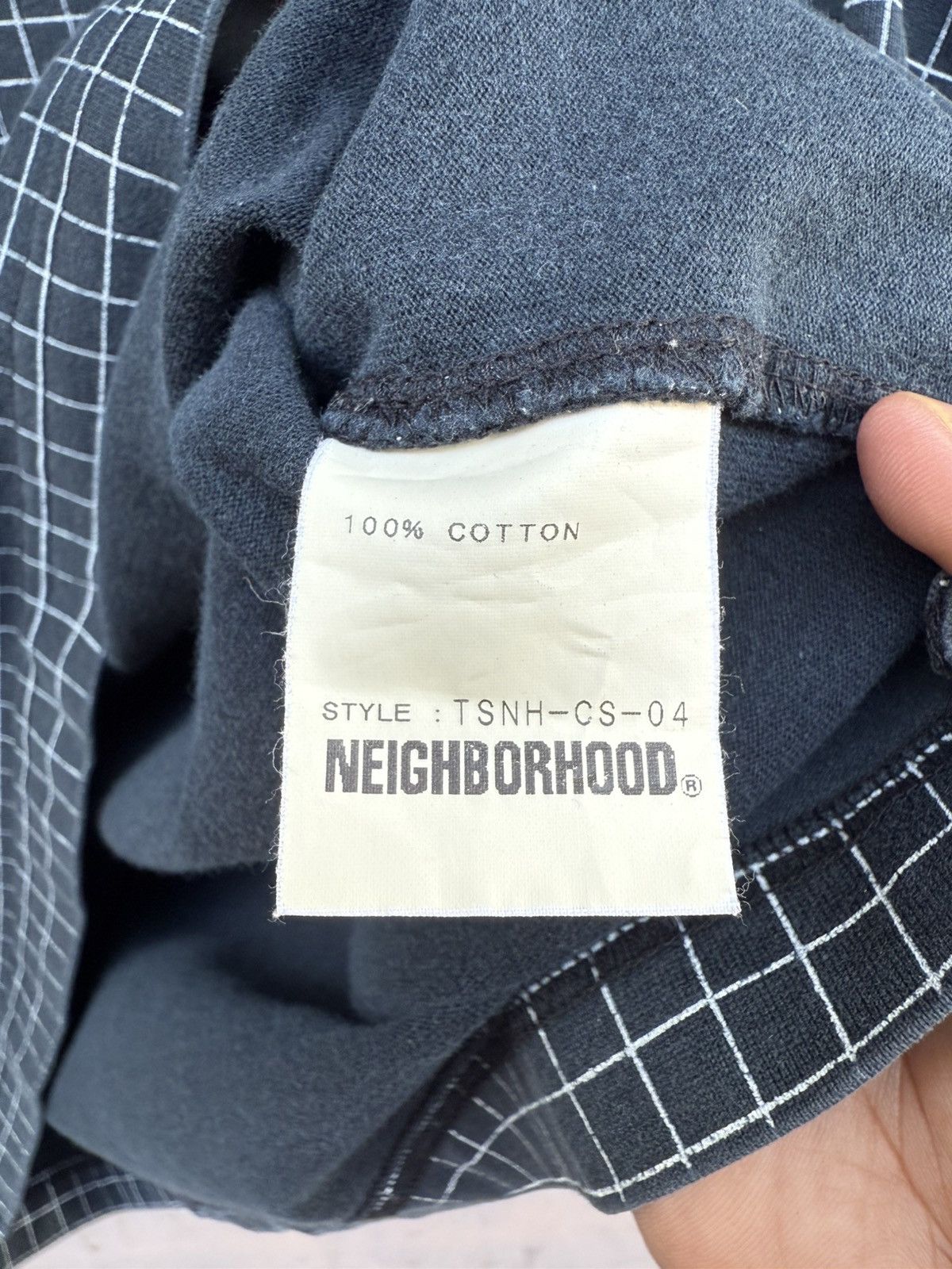 Neighborhood × Vintage Vintage 2003 NHBD Clover Logo Open Collar Checked Printed Size US M / EU 48-50 / 2 - 8 Thumbnail