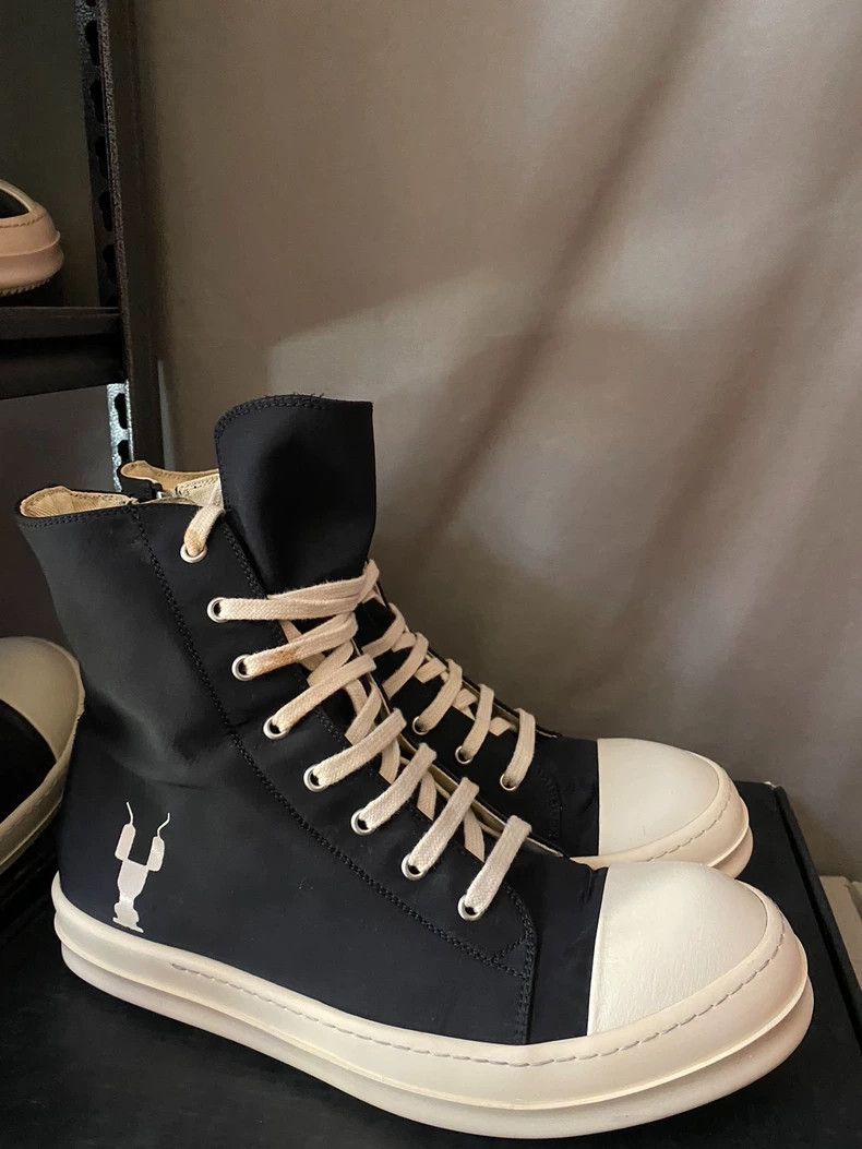 Rick Owens Rick Owens Robot Logo High-Top Sneakers-dmc Size US 10.5 / EU 43-44 - 1 Thumbnail