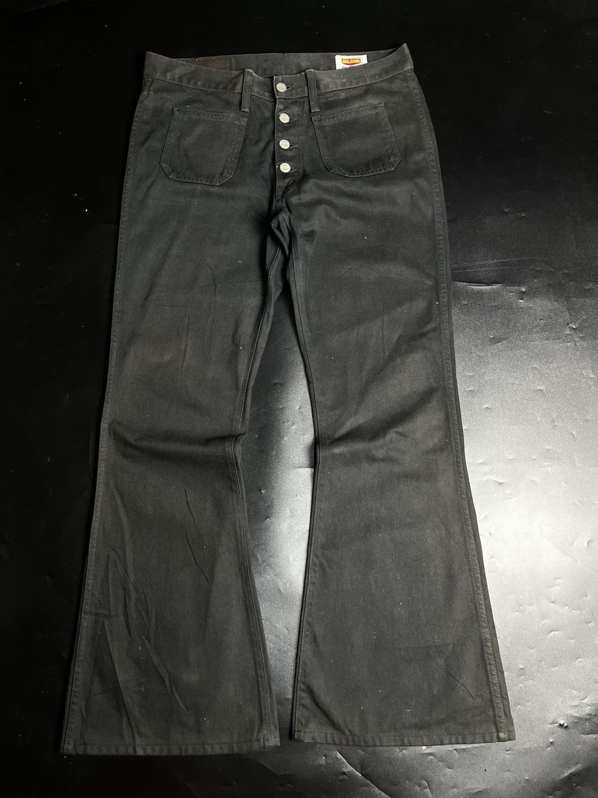 If Six Was Nine × Japanese Brand × Le Grande Bleu (L.G.B.) Super Flare Big John Distressed Jeans Size US 30 / EU 46 - 1 Thumbnail