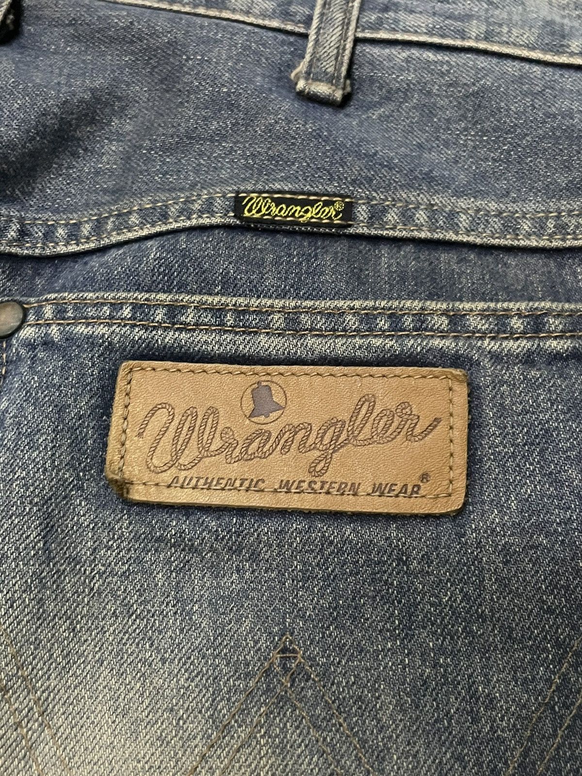 Hysteric Glamour × Japanese Brand × Wrangler Vintage Wrangler Blue Bell Mud Wash Selvedge Loose Jeans Size US 34 / EU 50 - 20 Thumbnail