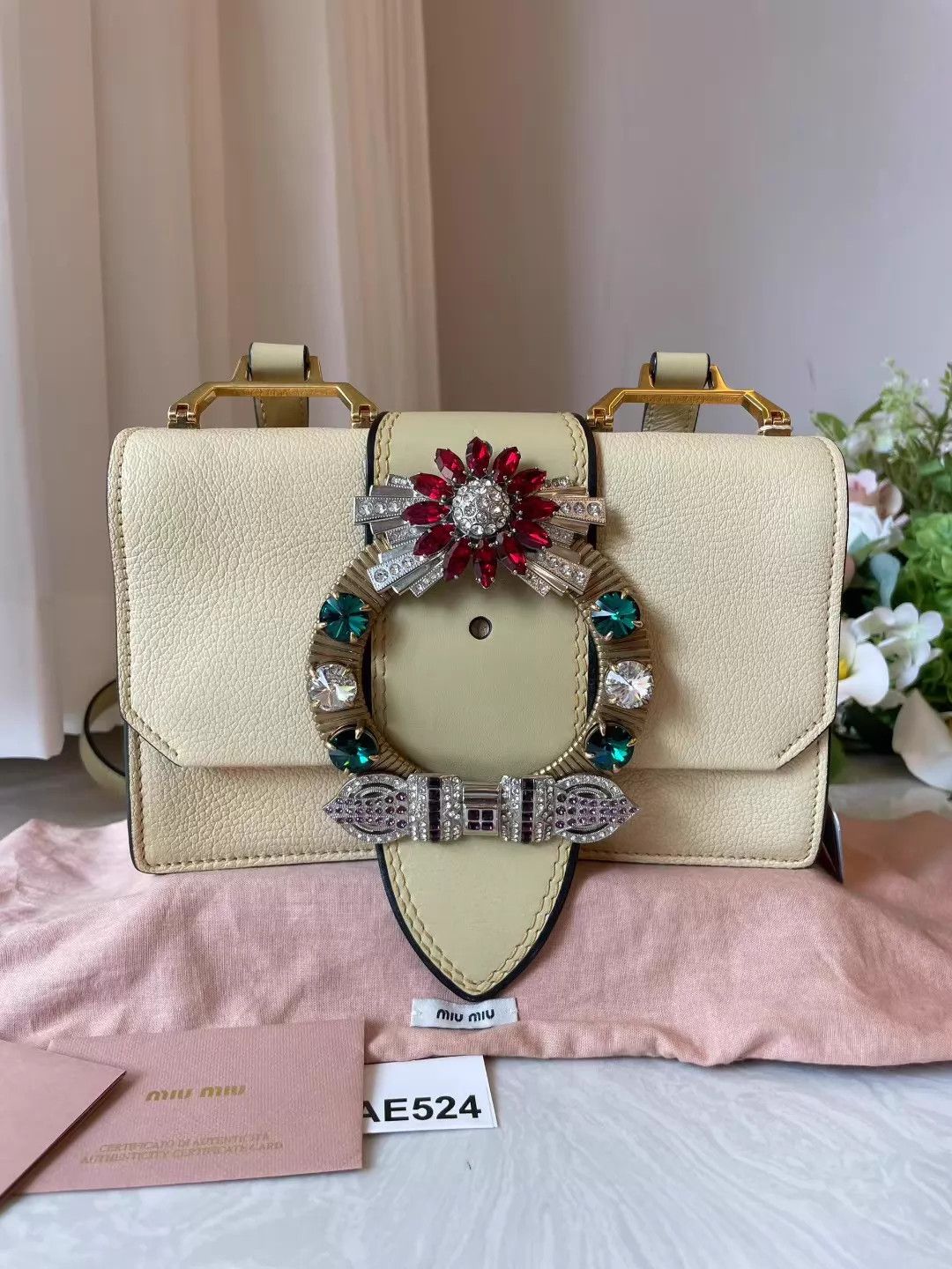 Miu Miu MIU MIU Limited Edition Jeweled Crystal Messenger Bag Size ONE SIZE - 1 Thumbnail