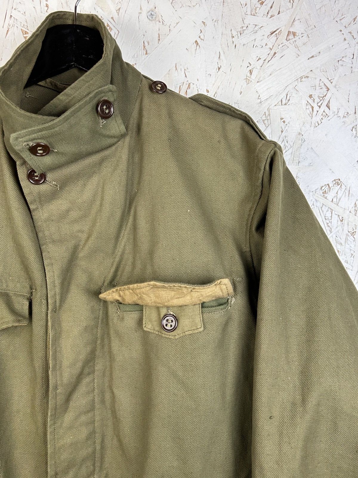 50s Vintage French Army M47 Field Jacket Size 46