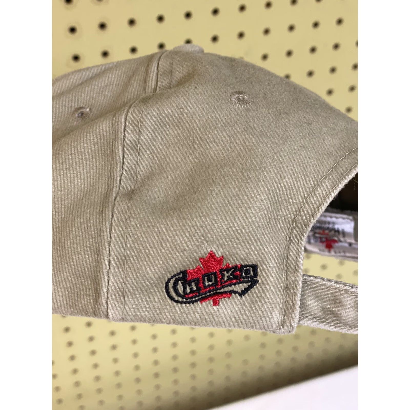 Vintage Snap-on 2000 Strapback Choko Racing Tan Baseball Cap Hat | Men Adjustable Cotton Brown Cap Size ONE SIZE - 3 Thumbnail