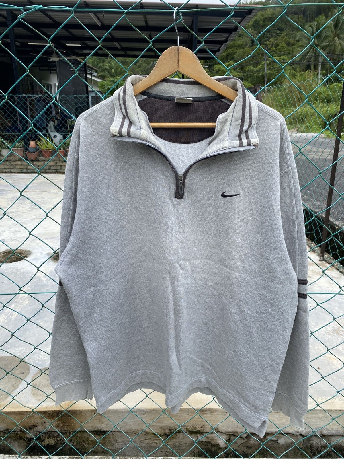 Nike Distressed Nike Y2K pullover zipper side split sweatshirt Size US XXL / EU 58 / 5 - 1 Thumbnail