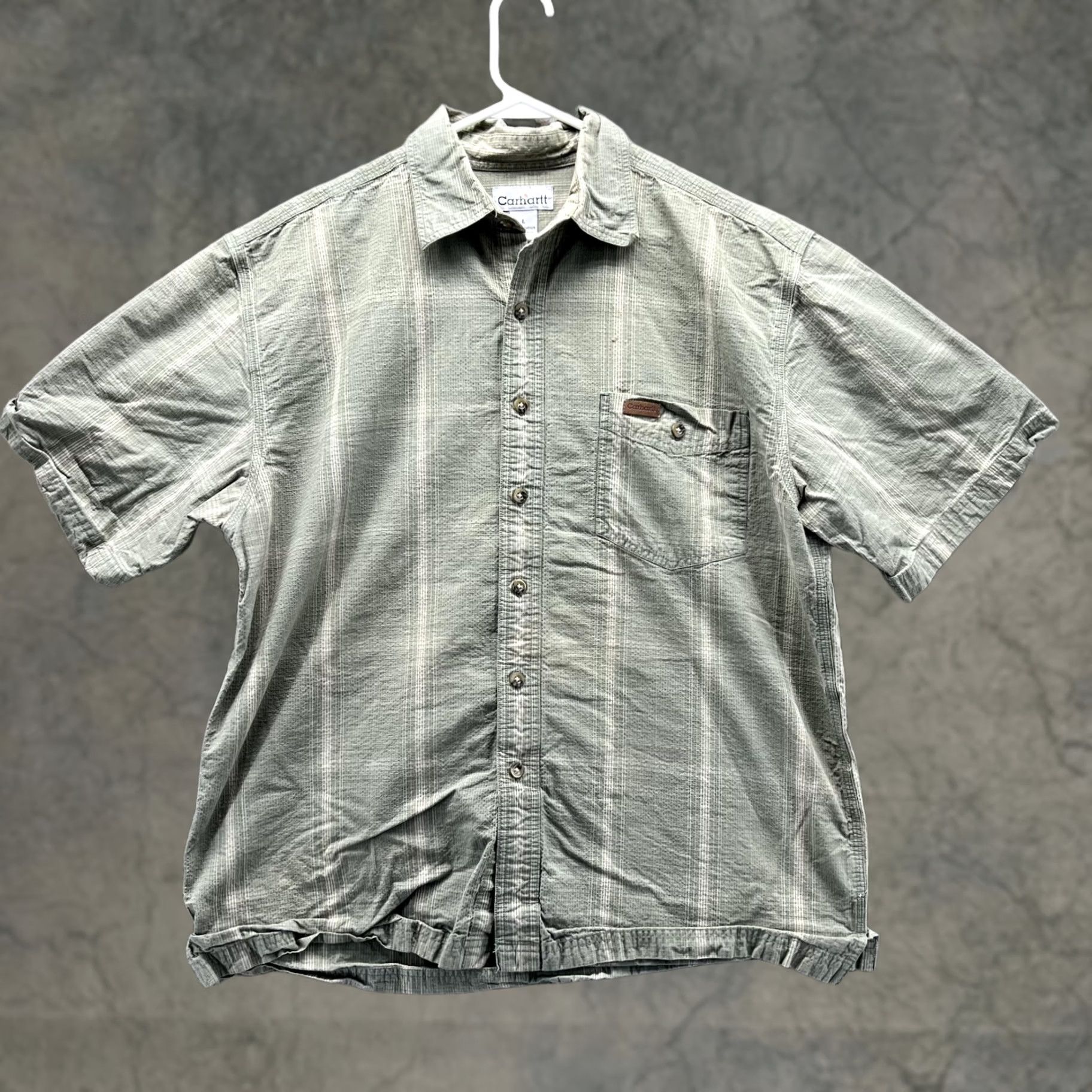 Carhartt VINTAGE Carhartt Shirt Men L Adult Green Casual Button Down Preppy Cotton Check Size US L / EU 52-54 / 3 - 1 Thumbnail