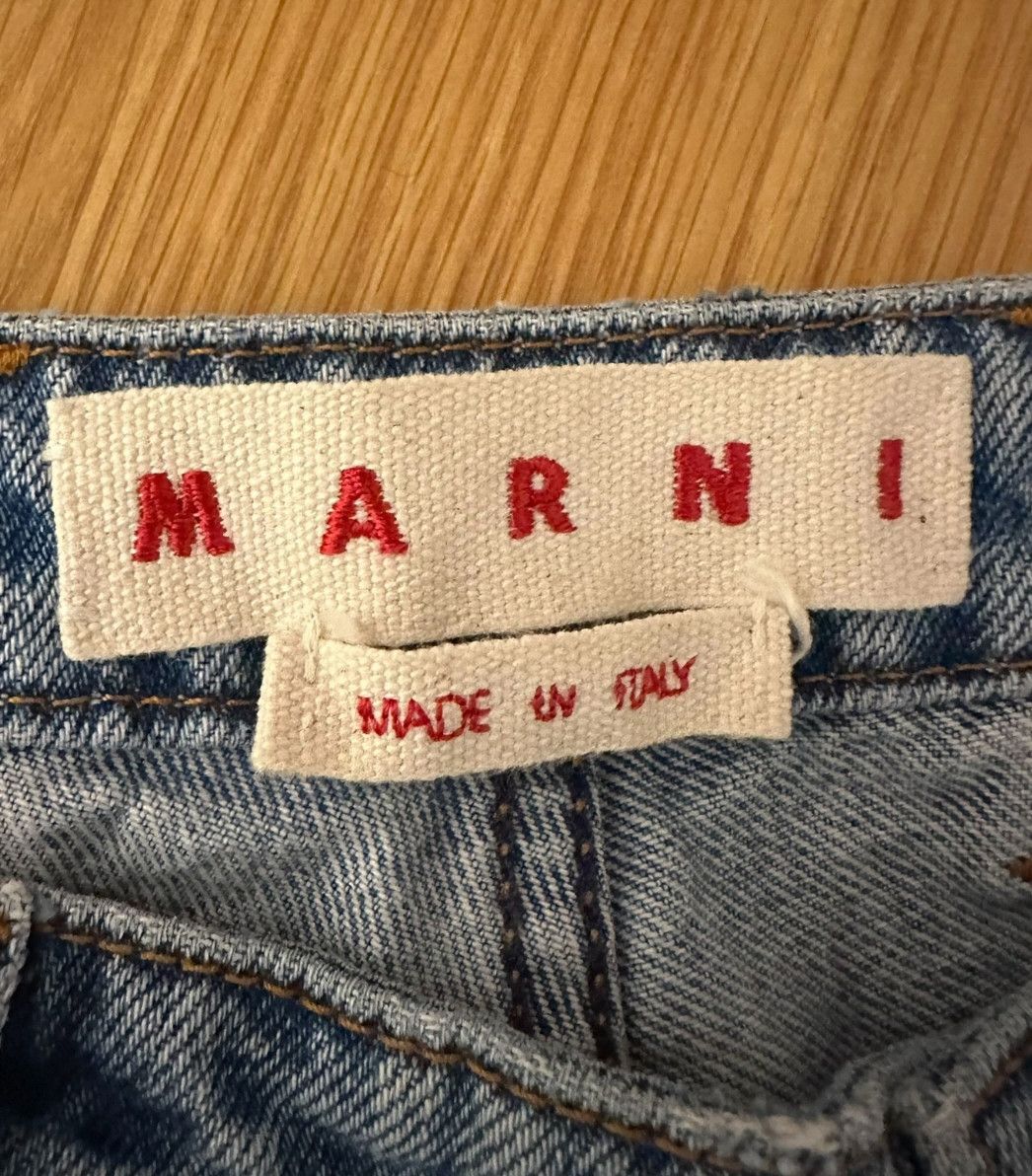 Marni Marni 22AW Mohair Patches Denim-2507 Size 38" / US 16 / IT 52 - 5 Thumbnail