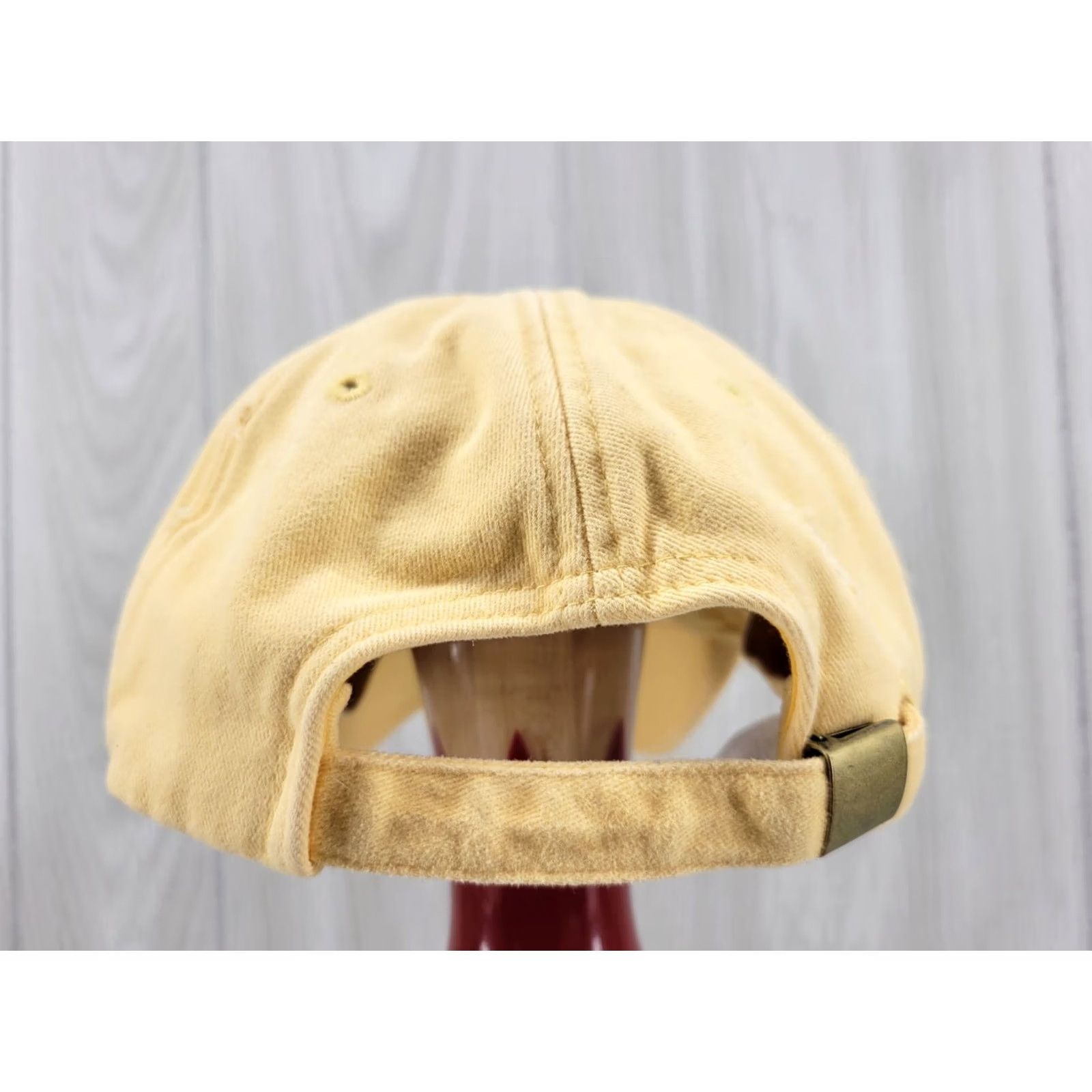Disney VINTAGE Disney Property of Walt Disney World Strapback Dad Hat Cap Yellow Embroidered 71 Logo Hat Mens Adults Adjustable 2000s 90s Logo Disney World Size ONE SIZE - 6 Thumbnail
