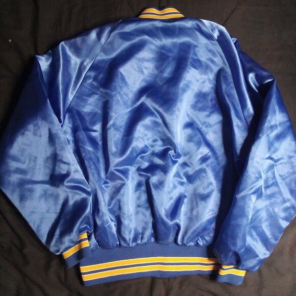 Vintage Vintage Custom Golden State Warriors Satin Bomber Jacket Size US M / EU 48-50 / 2 - 5 Thumbnail
